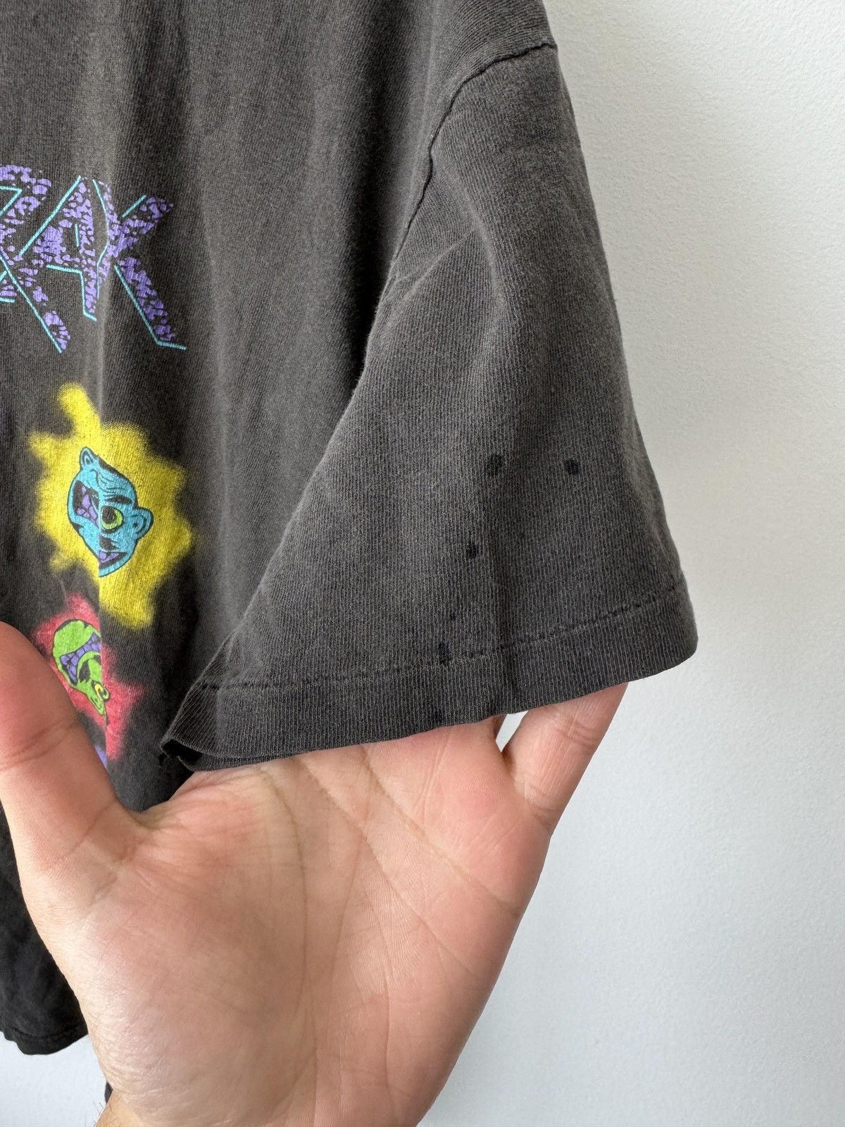 Vintage Vintage 80s Anthrax Tee Size US L / EU 52-54 / 3 - 3 Thumbnail