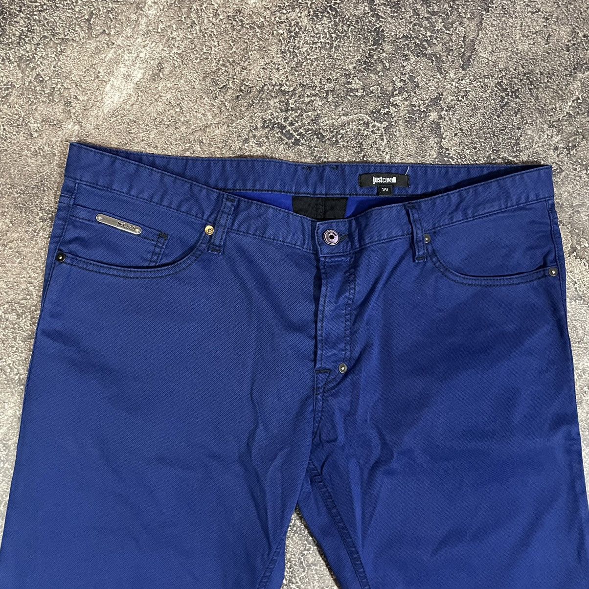 Just Cavalli × Roberto Cavalli Just Cavalli Blue Big Logo Pants Size US 38 / EU 54 - 3 Thumbnail