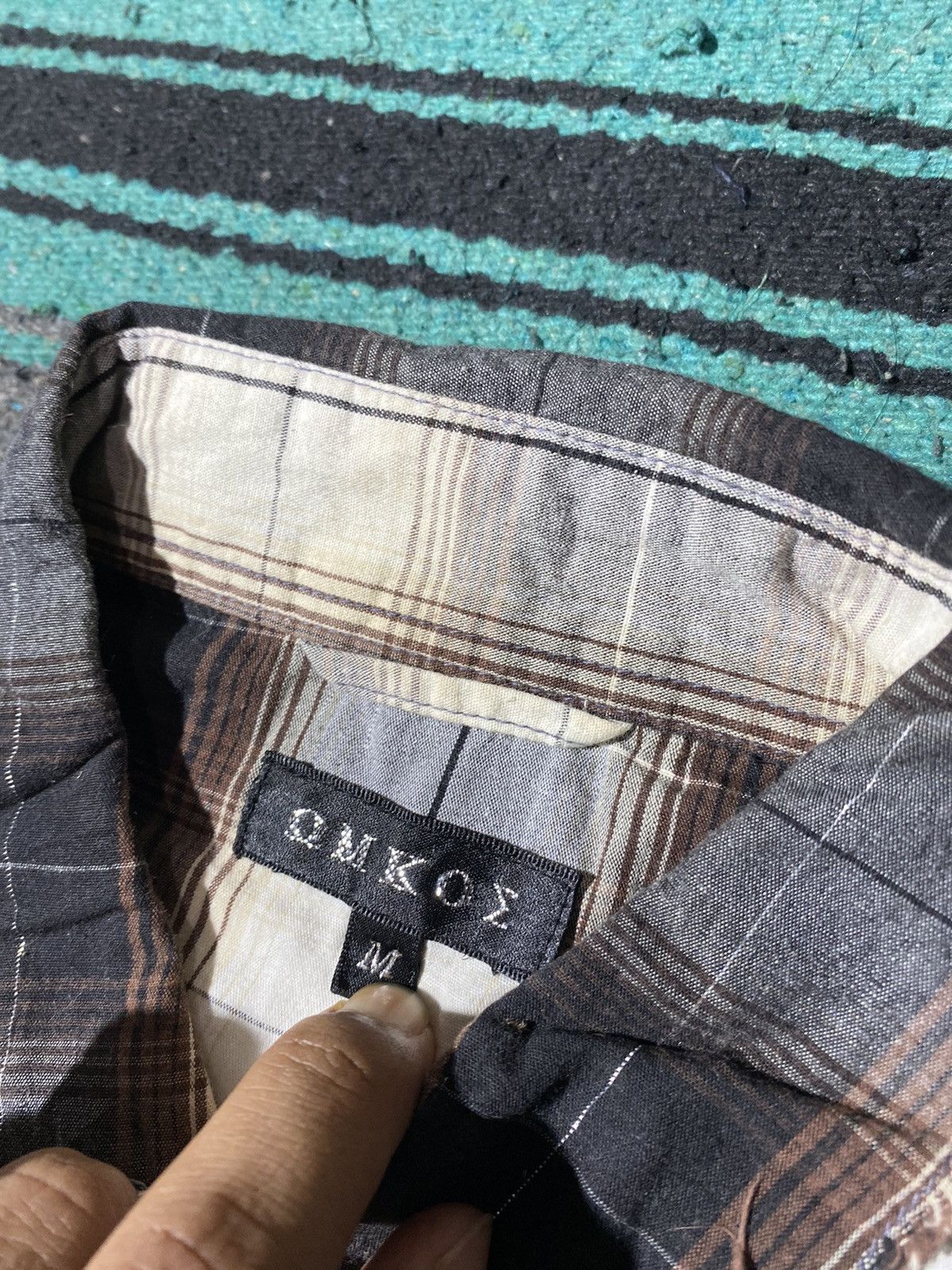 If Six Was Nine × Japanese Brand × Le Grande Bleu (L.G.B.) OMKOE Distressed Western Button Shirt Size US M / EU 48-50 / 2 - 3 Thumbnail