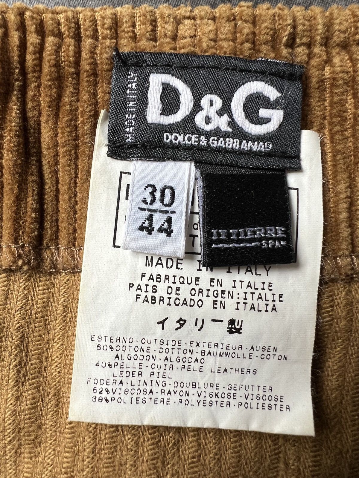 Dolce & Gabbana Vintage Dolce & Gabbana Corduroy patchwork Skirt Size 30" / US 8 / IT 44 - 7 Thumbnail