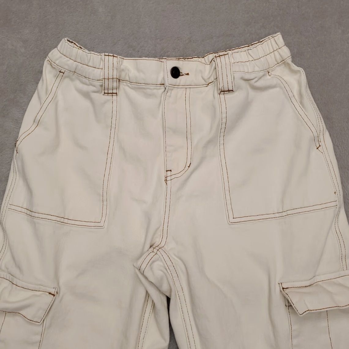 Pacsun Pacsun Cargo pants Mens Large White Twill Elastic Waist Y2k Retro Skate Utility Pants Size US 38 / EU 54 - 4 Thumbnail