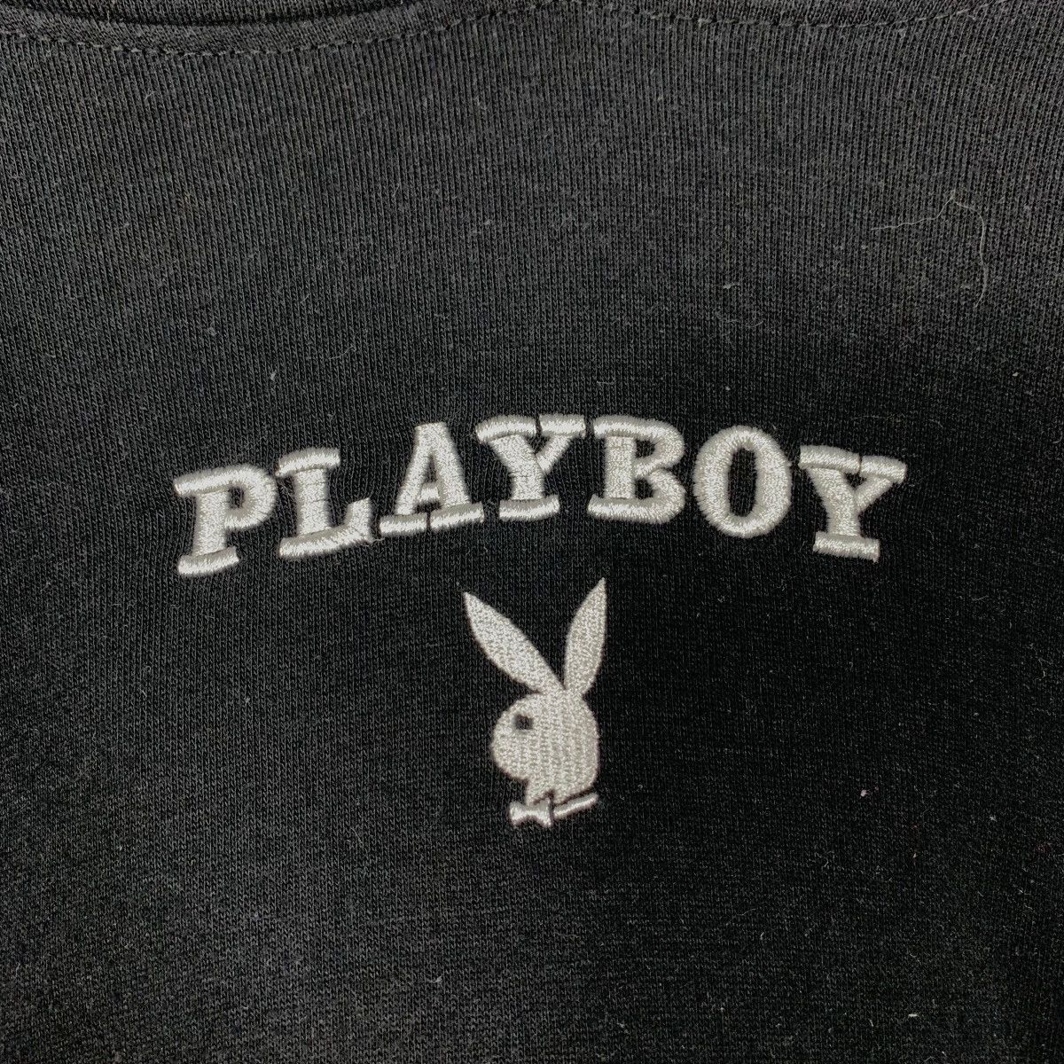 Playboy PLAYBOY BUNNY Center Logo Crop Hoodie Sweatshirt #2638-C118 Size M / US 6-8 / IT 42-44 - 9 Thumbnail