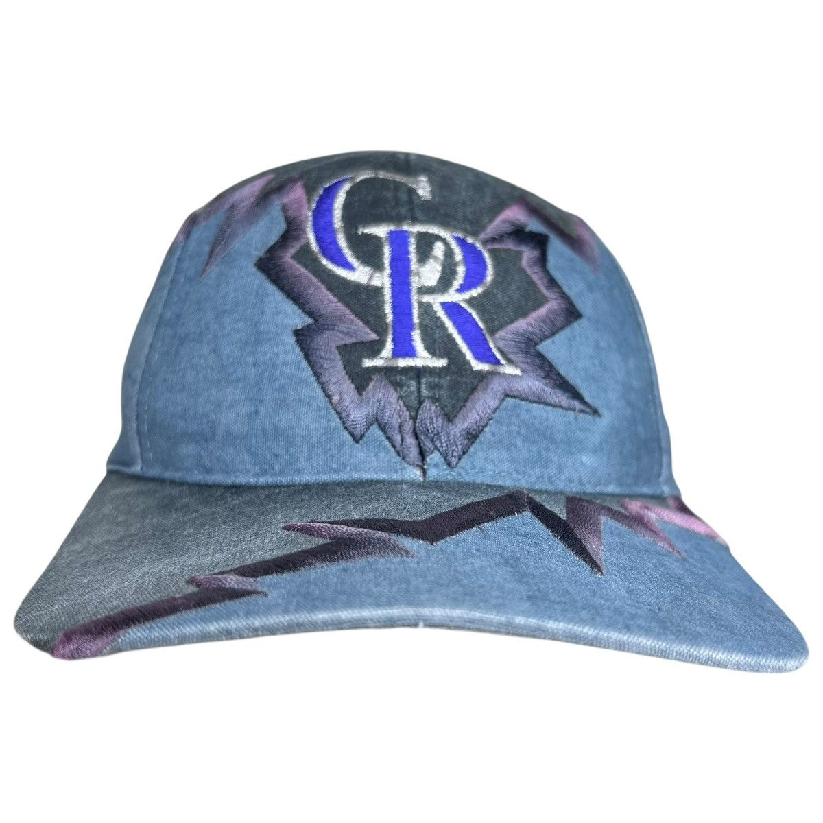 Drew Pearson Vtg 1990s MLB Colorado Rockies Drew Pearson Jagged Edge Hat Size ONE SIZE - 1 Thumbnail