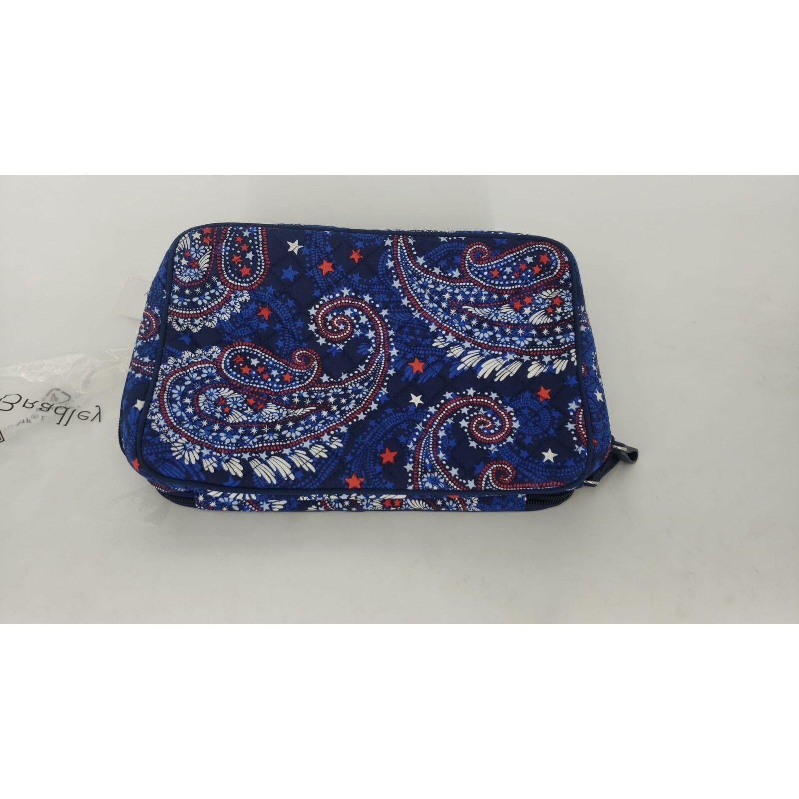 Vera Bradley VERA BRADLEY ICONIC LARGE BLUSH BRUSH CASE PAISLEY BLUE BAG Size ONE SIZE - 2 Thumbnail