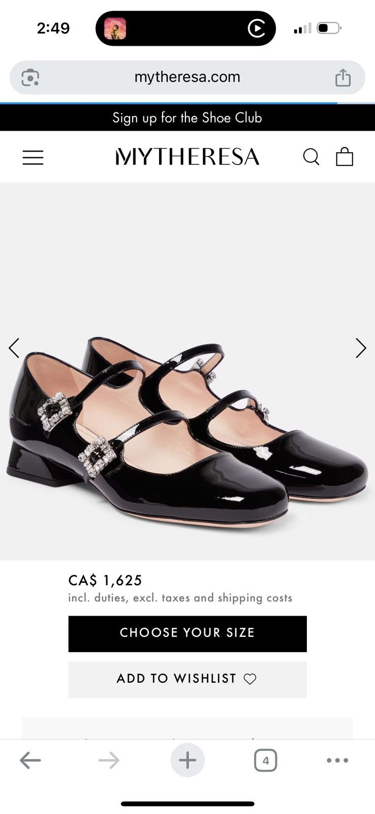 Roger Vivier ROGER VIVIER Mini Très Vivier patent leather Mary Jane pumps Size US 6.5 / IT 36.5 - 11 Thumbnail