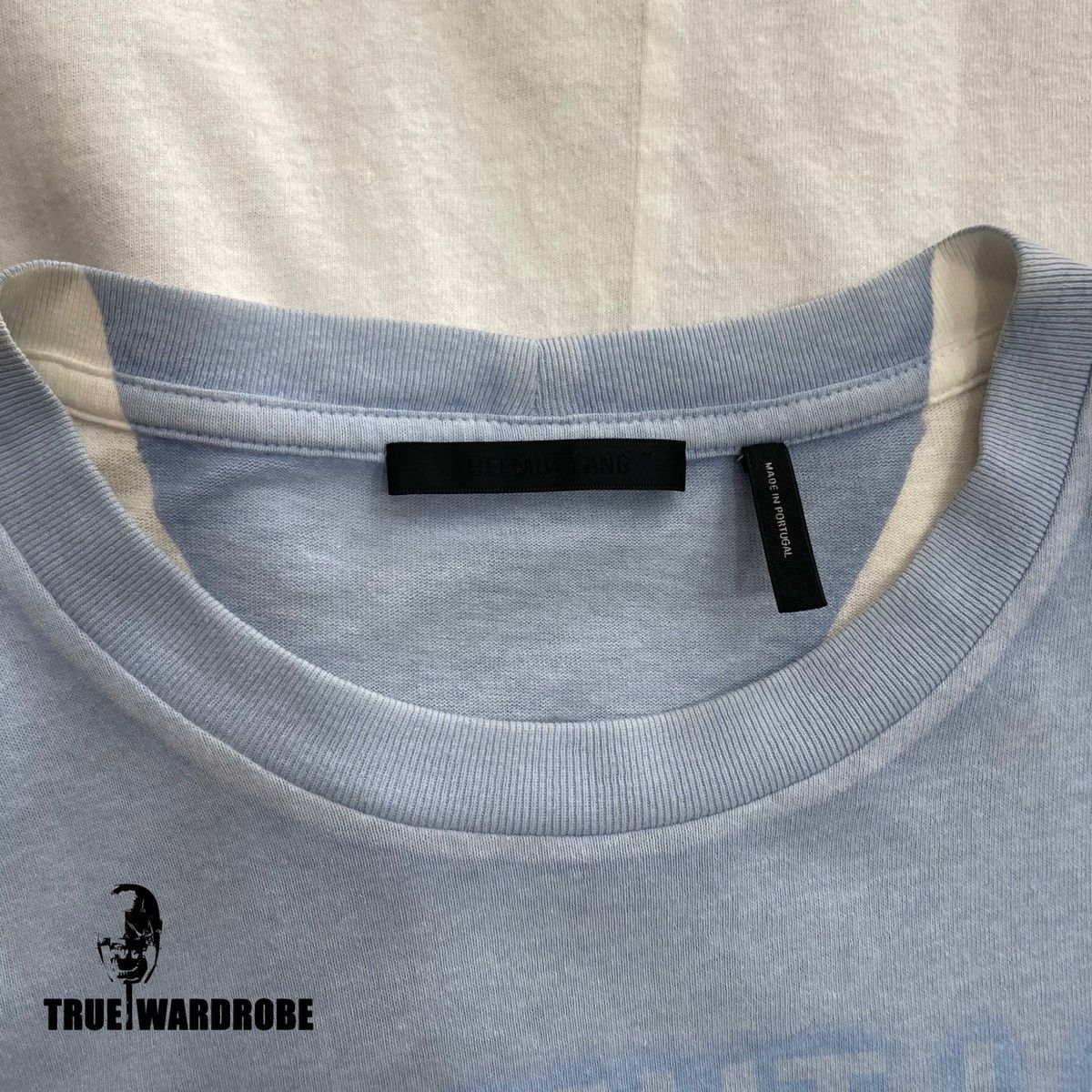 Helmut Lang Helmut lang Square Blue & White T shirt Size US S / EU 44-46 / 1 - 4 Thumbnail