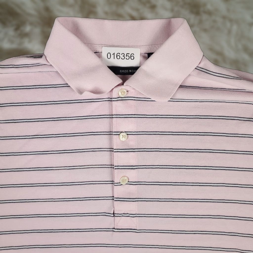 Vintage VINTAGE Greg Norman Polo Shirt Mens Size Medium Pink Striped Short Sleeve Casual Polo Shirt Modern/Preppy Mens Medium Pink Red White Stripes Size US M / EU 48-50 / 2 - 1 Thumbnail
