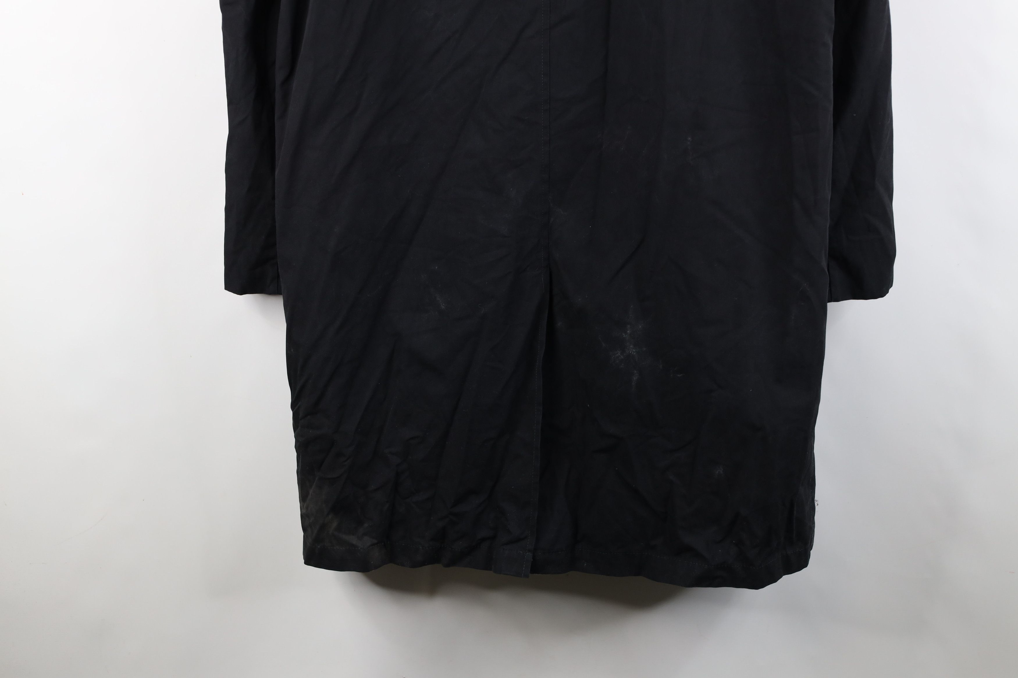 Vintage Vintage 70s Streetwear Lined Trench Coat Rain Jacket Black Size US XXL / EU 58 / 5 - 16 Thumbnail