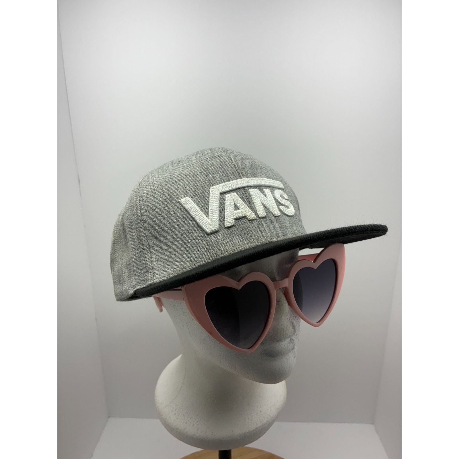 Vans Vans “Off the Wall” Snapback Hat Gray Black Wool Blend Size ONE SIZE - 1 Thumbnail
