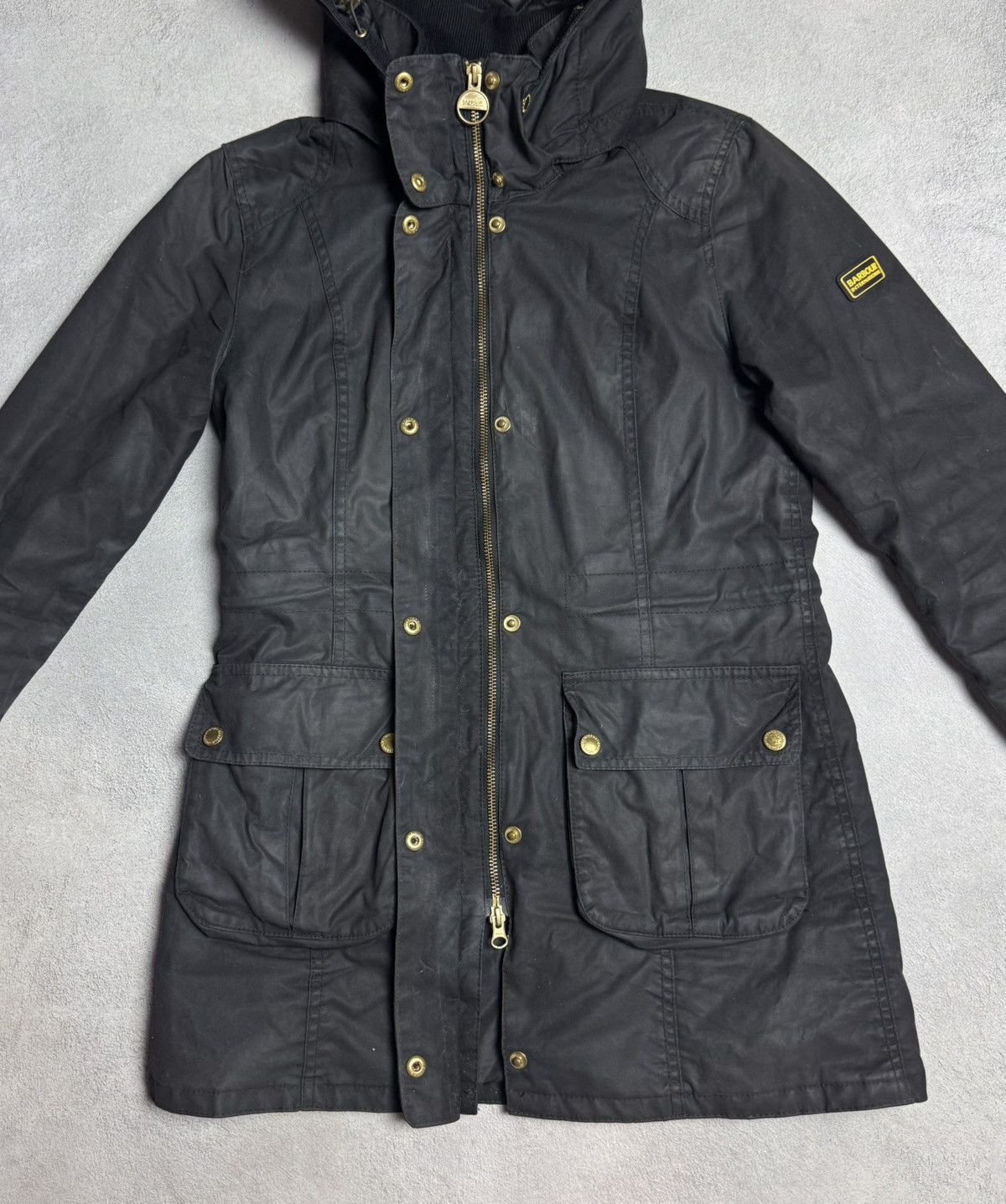 Barbour Barbour International Kirk Wax Cotton Hooded Jacket Size S / US 4 / IT 40 - 11 Thumbnail