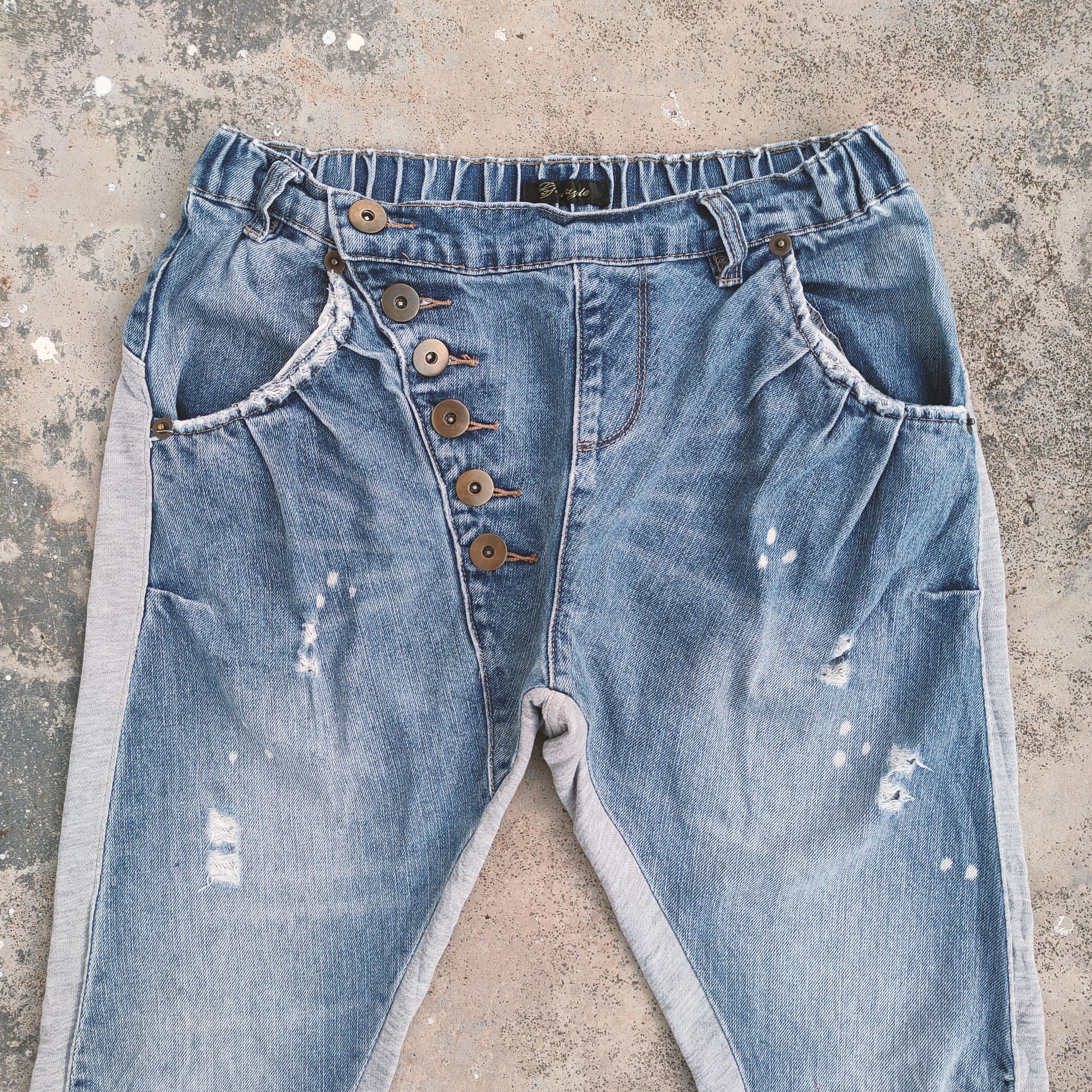 Japanese Brand × Vintage VINTAGE JAPANESE FADED DISTRESSED JEANS DENIM PANTS Size US 30 / EU 46 - 2 Thumbnail