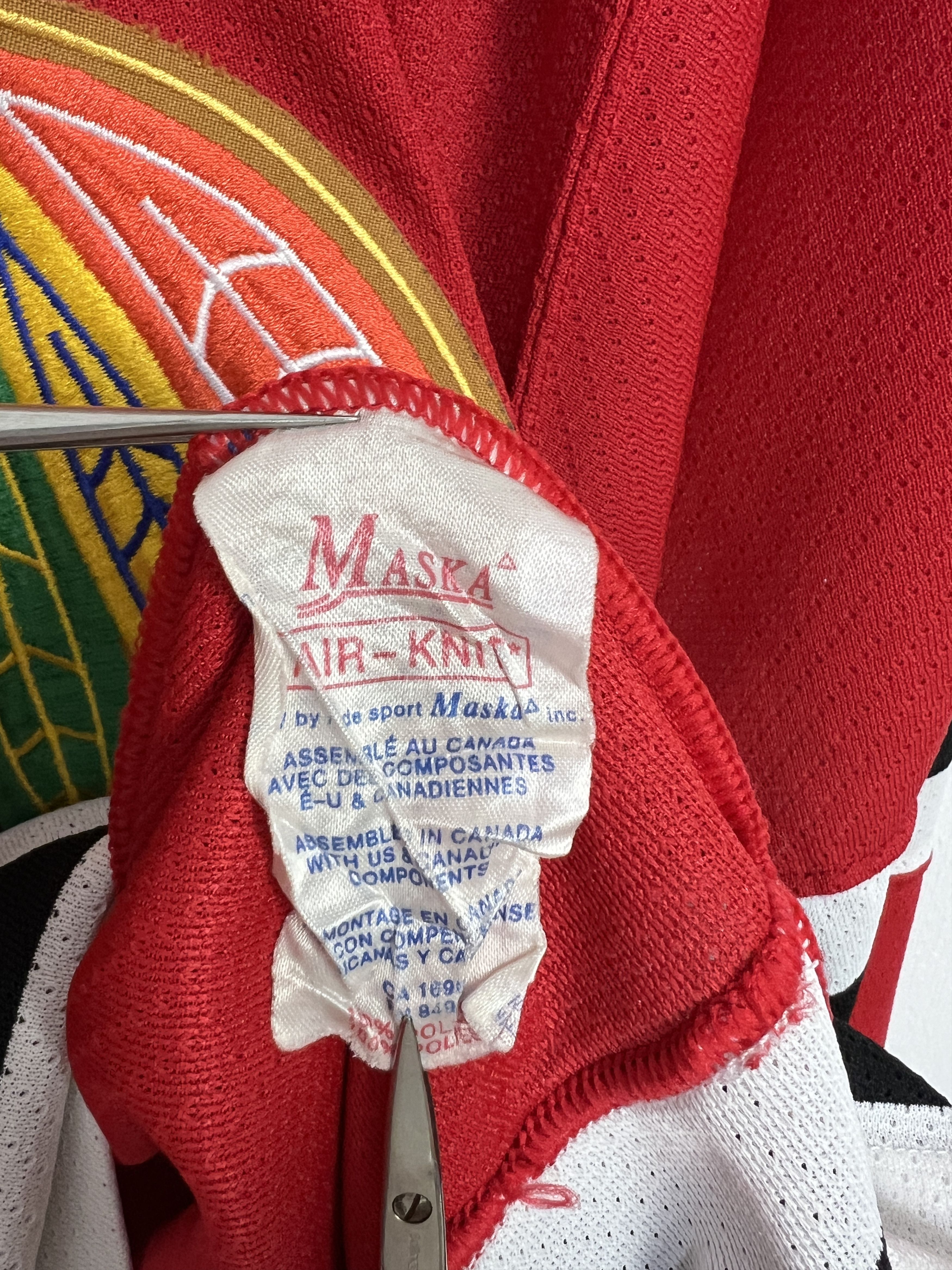 Ccm Vintage 90's NHL Chicago Blackhawks CCM Hockey Jersey Red Size US XXL / EU 58 / 5 - 7 Thumbnail