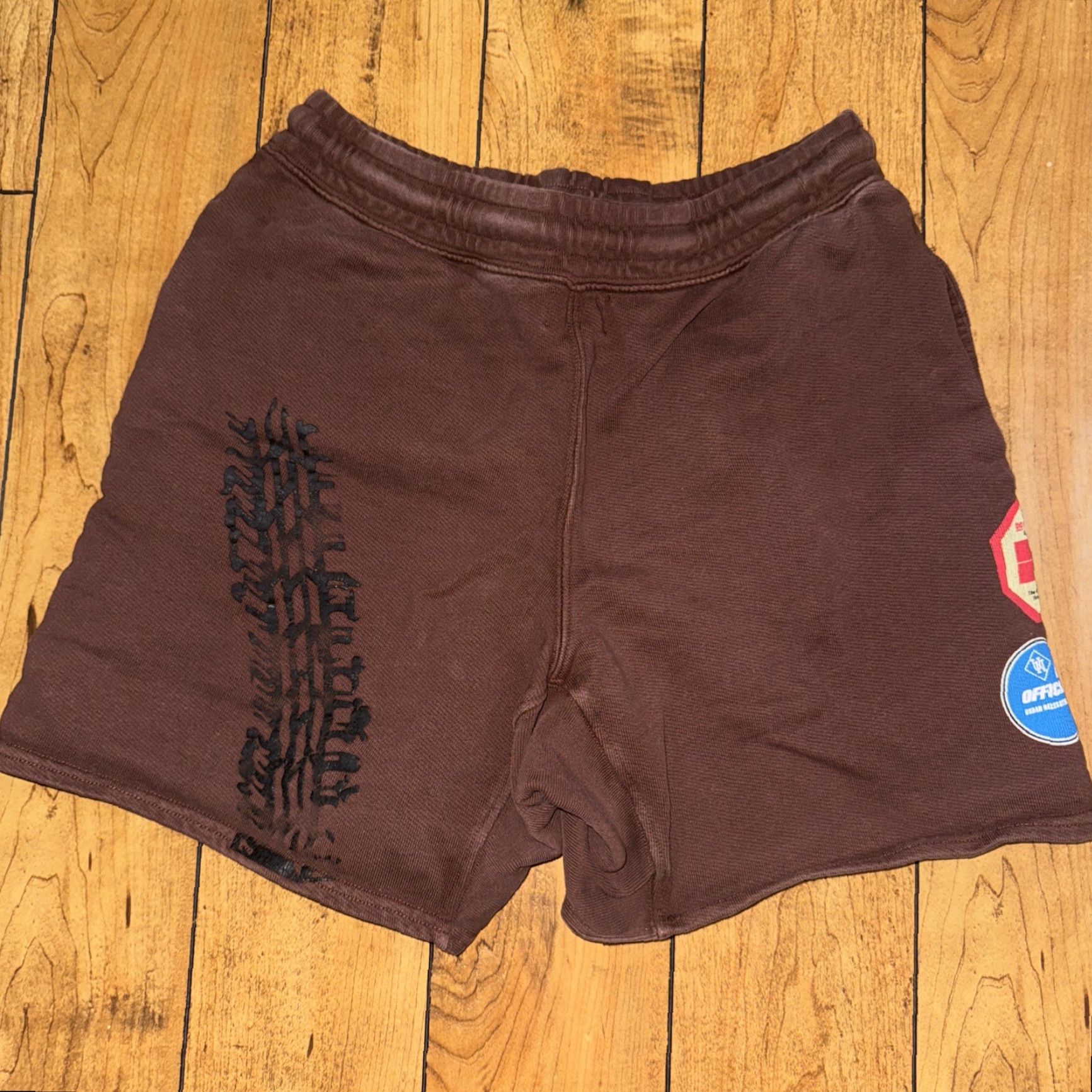 Vintage VINTAGE Urban Necessities Sweat Shorts Volleyball Brown S Men Streetwear Sports Size US 29 - 7 Thumbnail