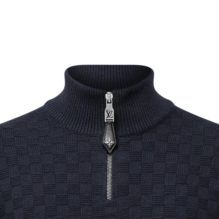 Louis Vuitton Cashmere-Wool Blend Half-Zip Jumper Size US L / EU 52-54 / 3 - 2 Thumbnail