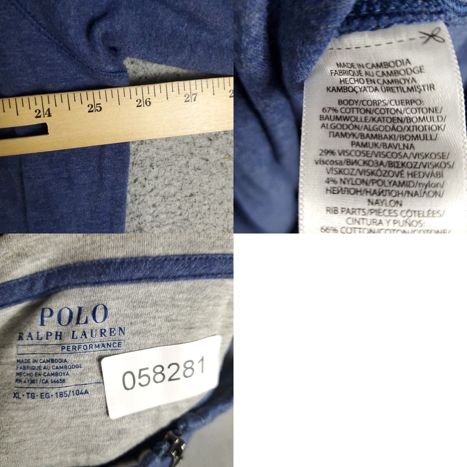 Ralph Lauren VINTAGE Ralph Lauren Sweater Pullover 1/4 Zip Men XL Blue Knitted Logo Casual Office Size US XL / EU 56 / 4 - 8 Thumbnail