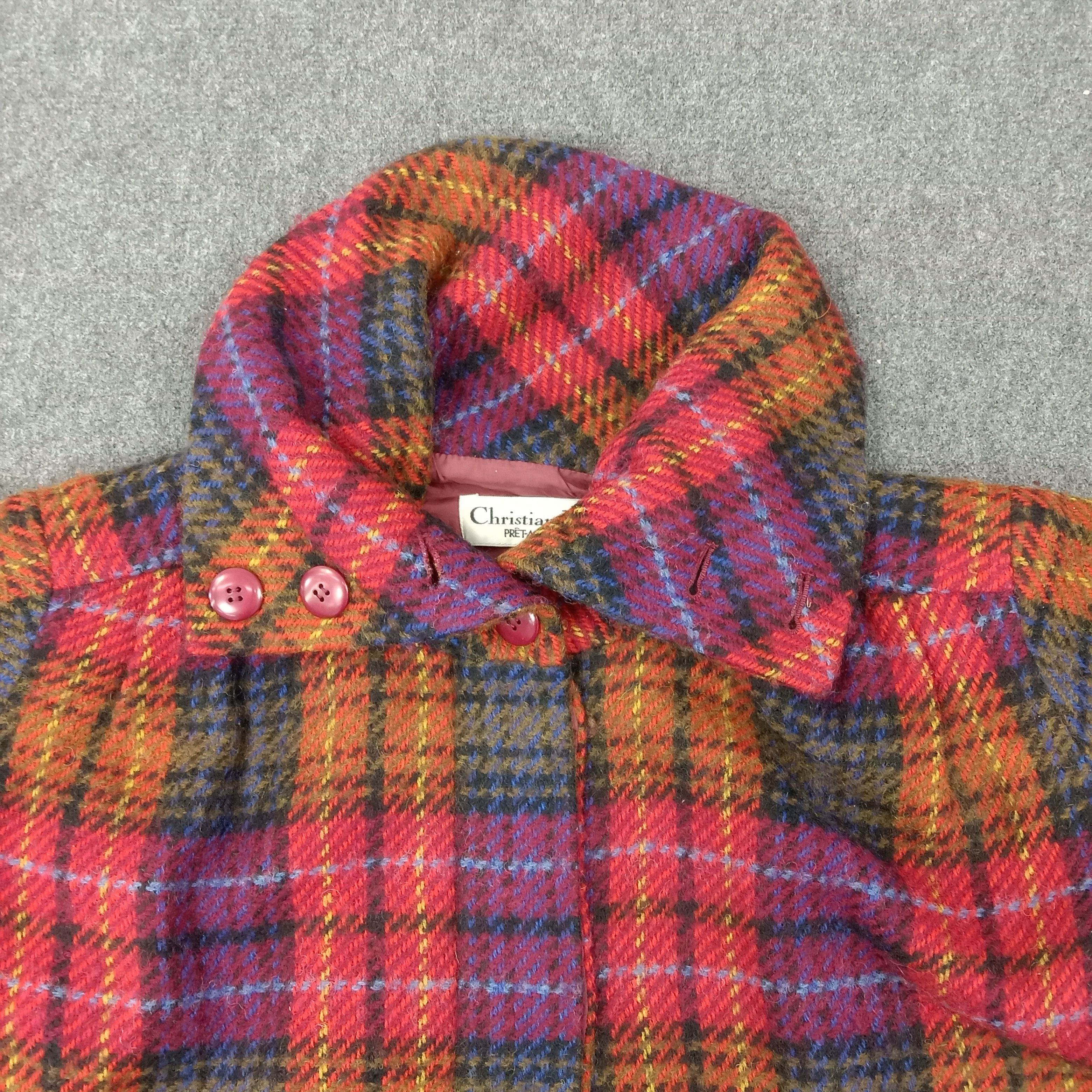 Christian Dior Monsieur × Vintage Christian Dior Italian Designer Flannel Jacket Size XXL / US 16-18 / IT 52-54 - 3 Thumbnail