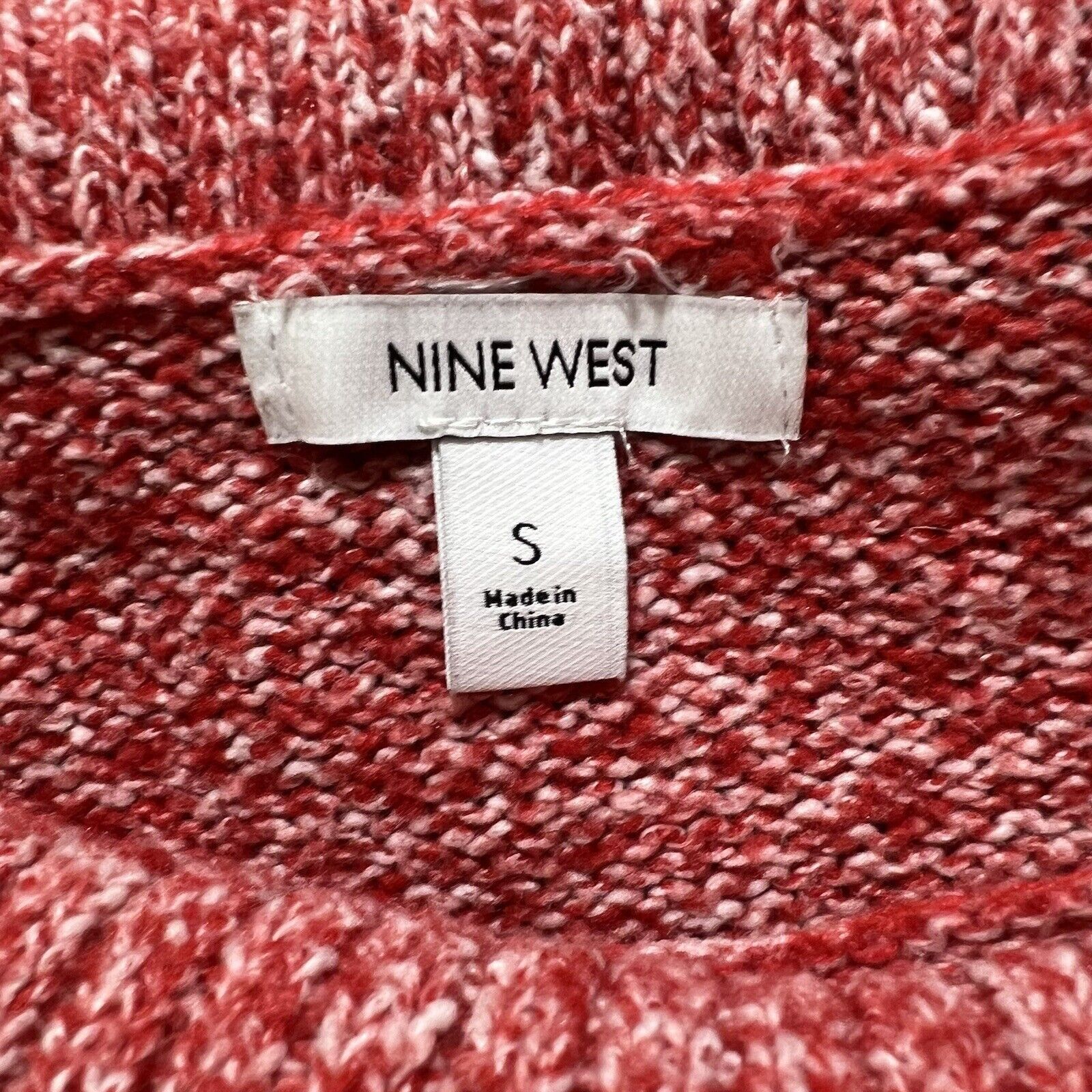 Lauren Ralph Lauren Nine West Marled Red Turtle Neck Sweater Knit Pullover Top Size S / US 4 / IT 40 - 2 Thumbnail