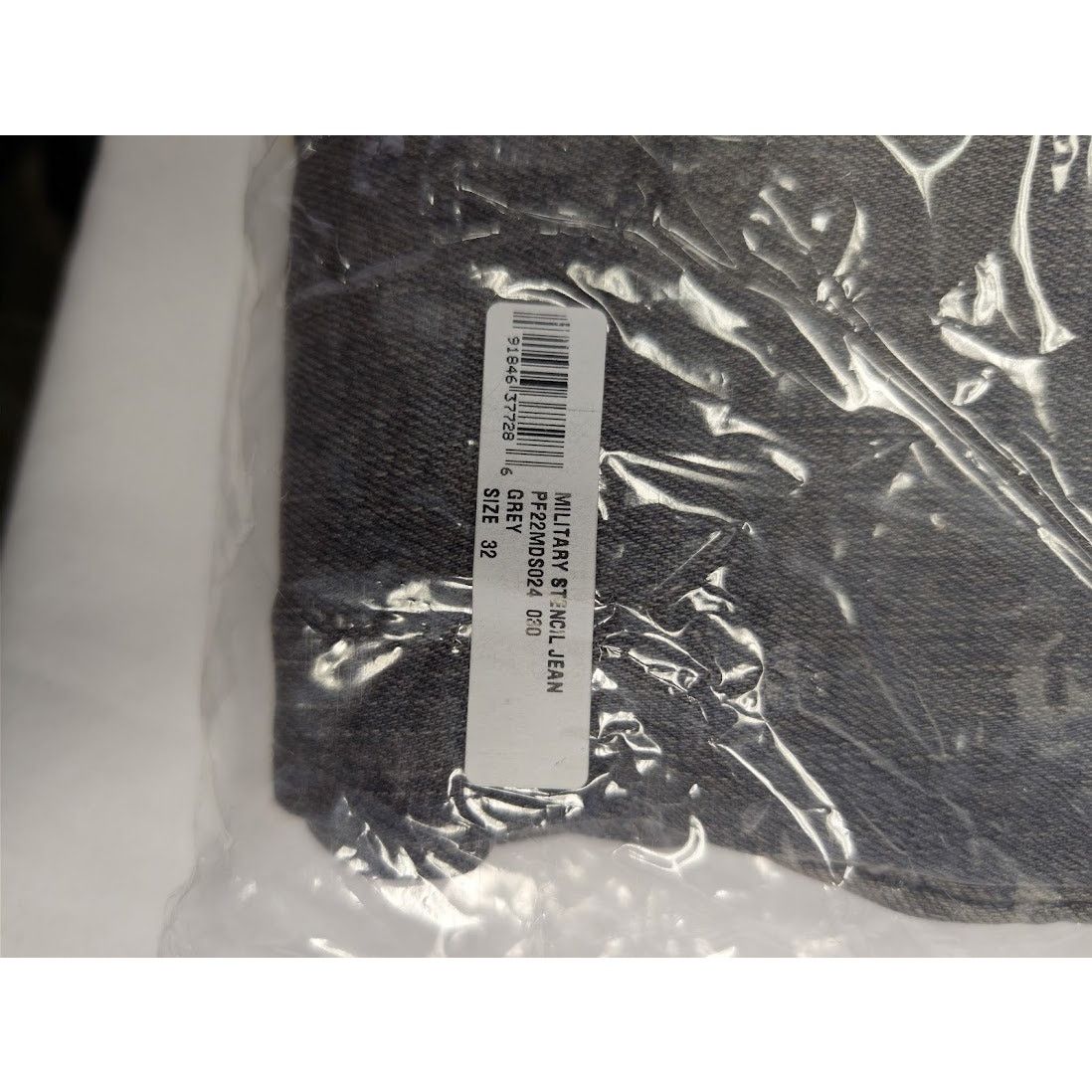 Amiri o1rshd1 Q:2 / Military Stencil Jean Denim Jeans in Grey Size US 32 / EU 48 - 17 Thumbnail