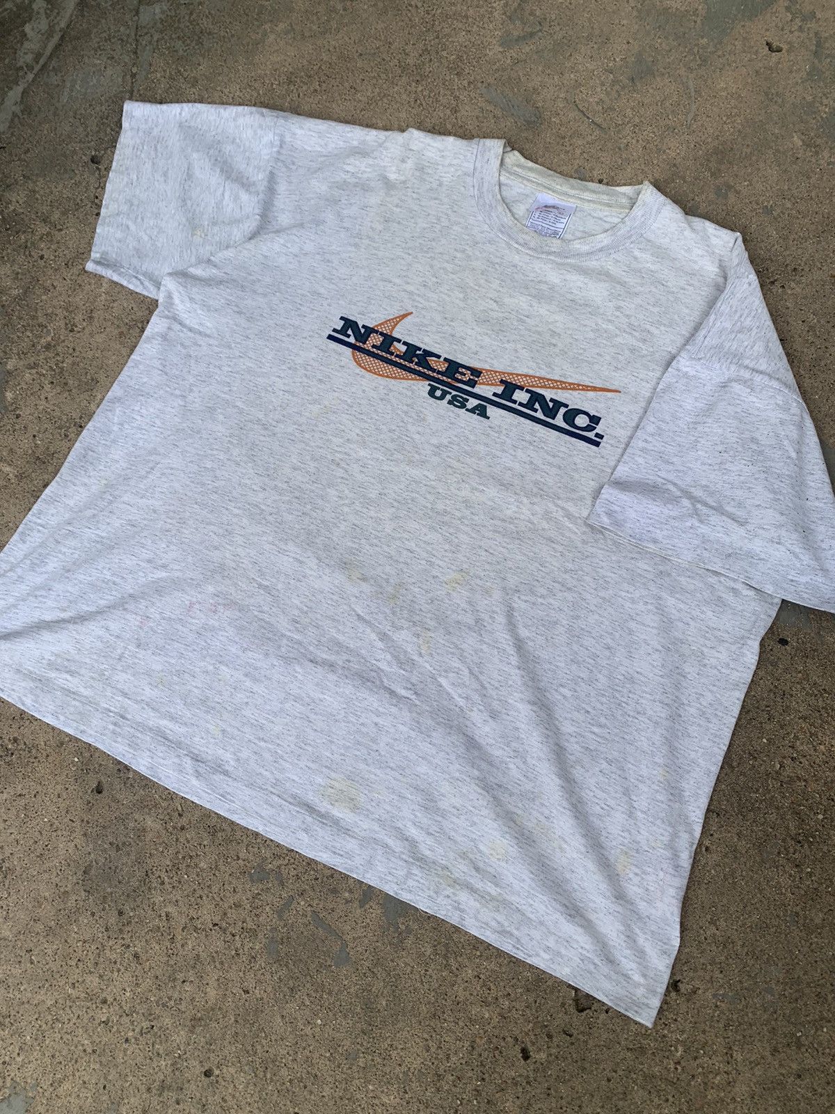 Nike × Vintage Tshirt NIKE INC USA Swoosh Size US XL / EU 56 / 4 - 1 Thumbnail