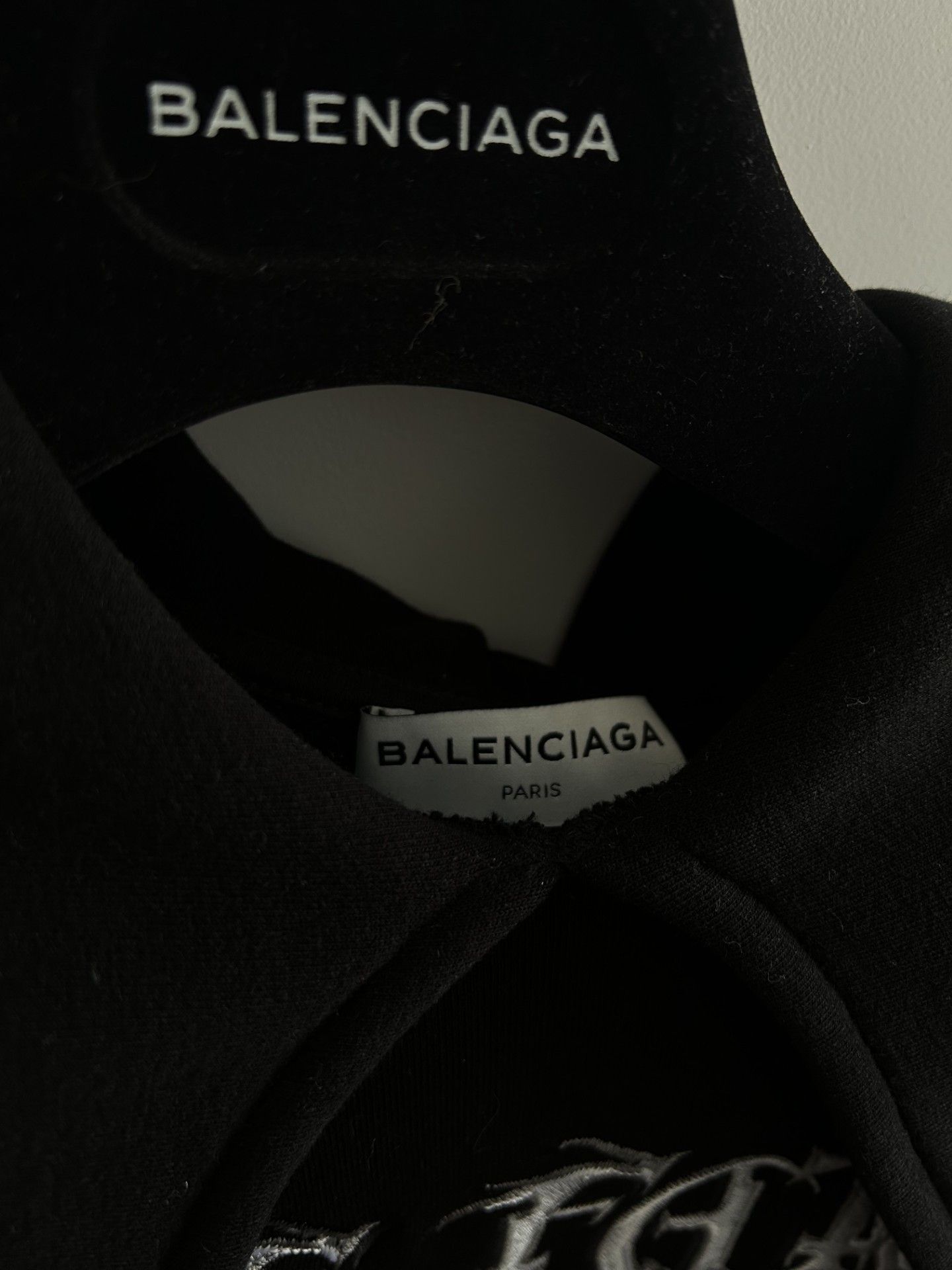 Balenciaga Balenciaga Gothic Logo Hoodie "Femme Fatale" Size L / US 10 / IT 46 - 3 Thumbnail
