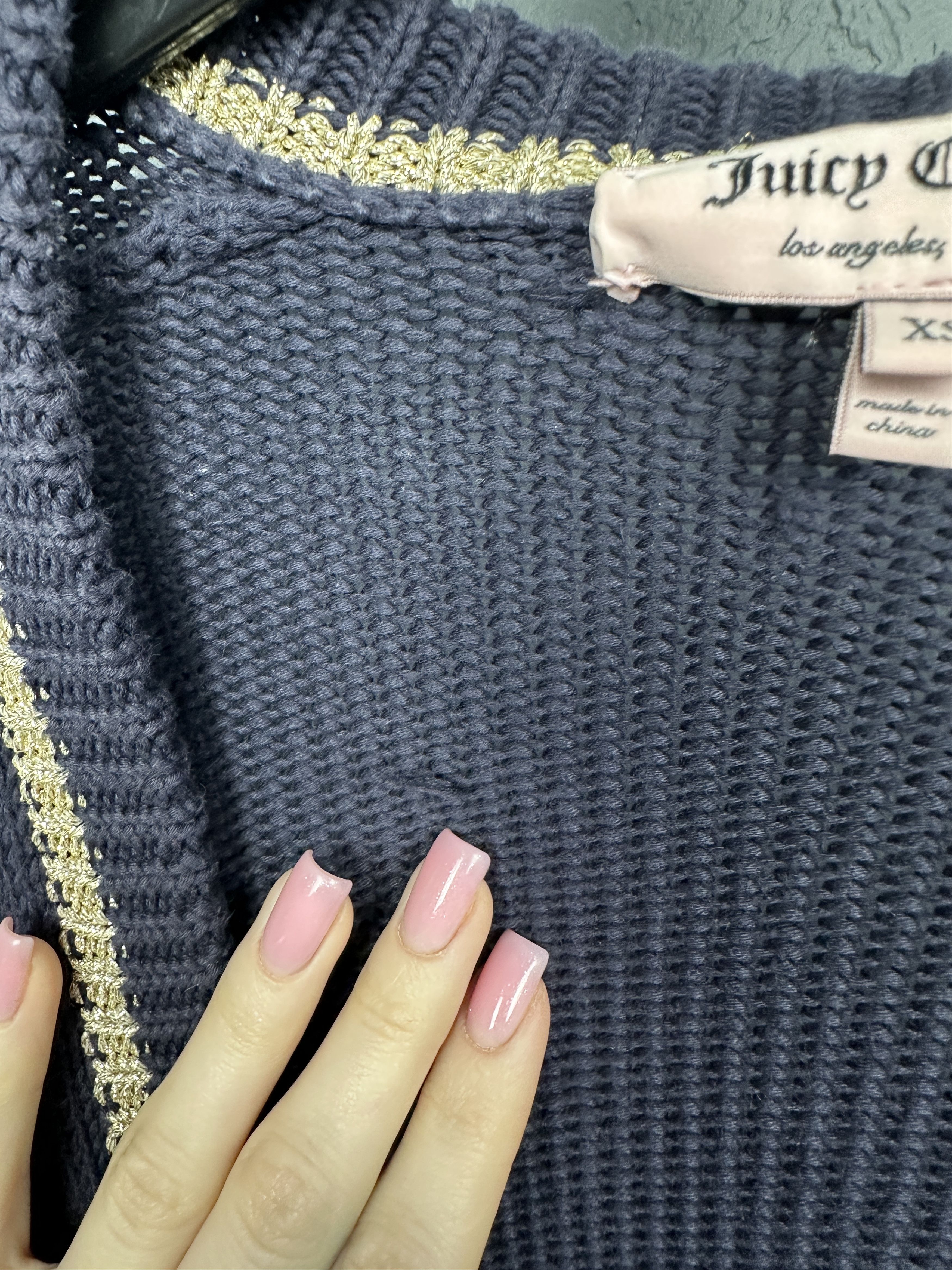 Juicy Couture Juicy Couture Womens Knit Cardigan Sweater Size XS / US 0-2 / IT 36-38 - 7 Thumbnail