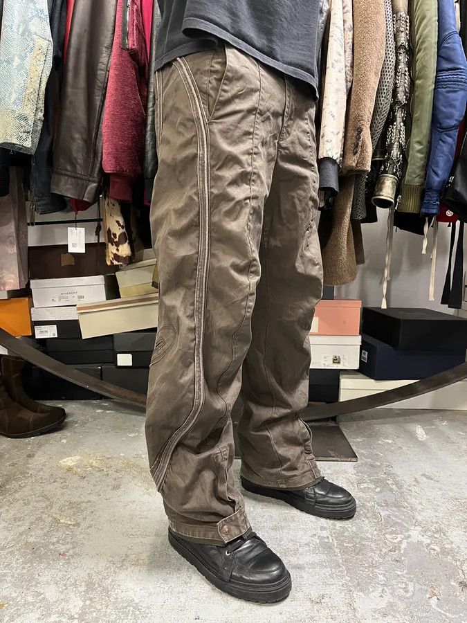 Marithe + Francois Girbaud 2000s Marithé + François Girbaud Brown Avant-Garde Pants Size US 32 / EU 48 - 2 Thumbnail