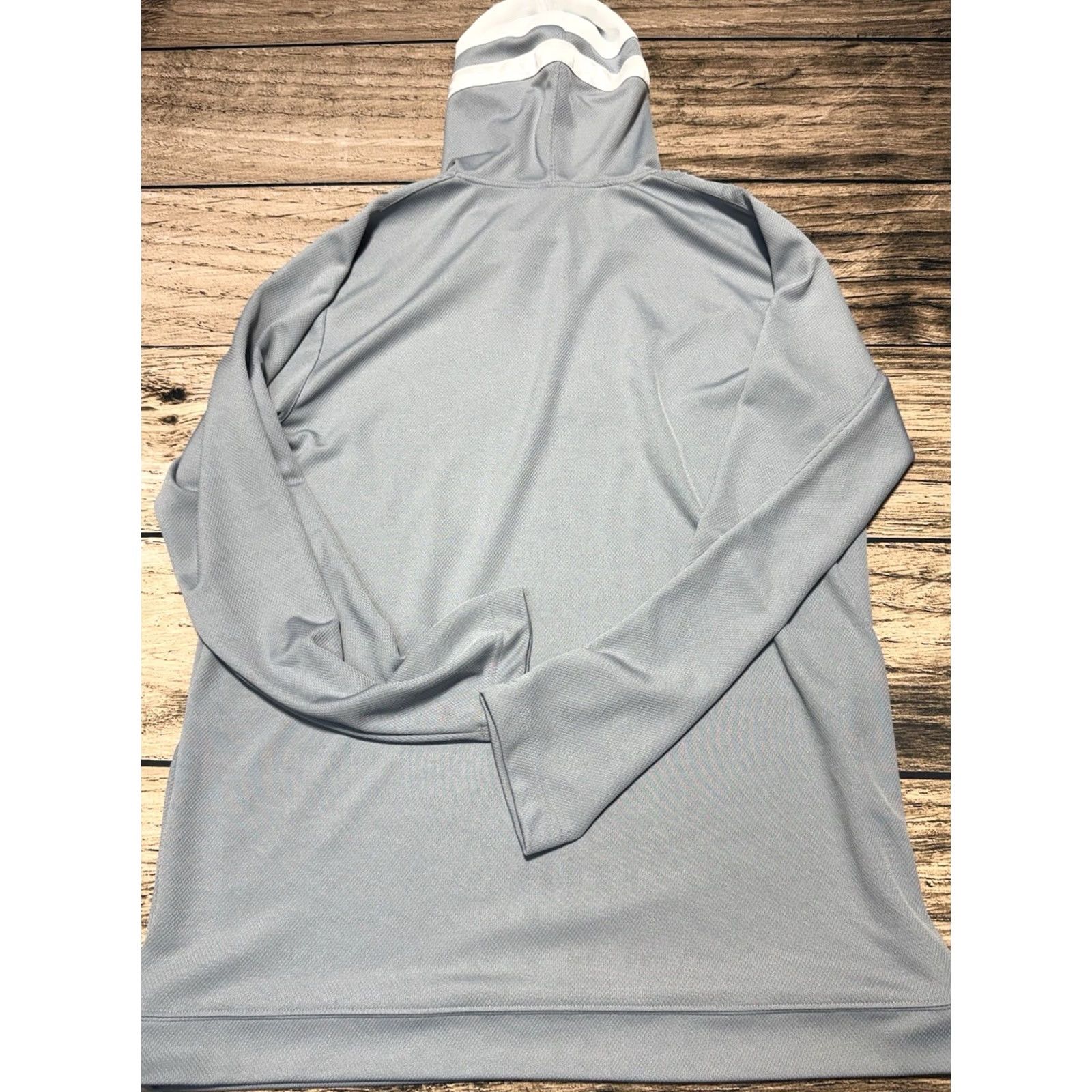 Nike VINTAGE Nike Hoodie Mens XLT Gray Center Swoosh Basketball Streetwear Y2K Size US XL / EU 56 / 4 - 3 Thumbnail