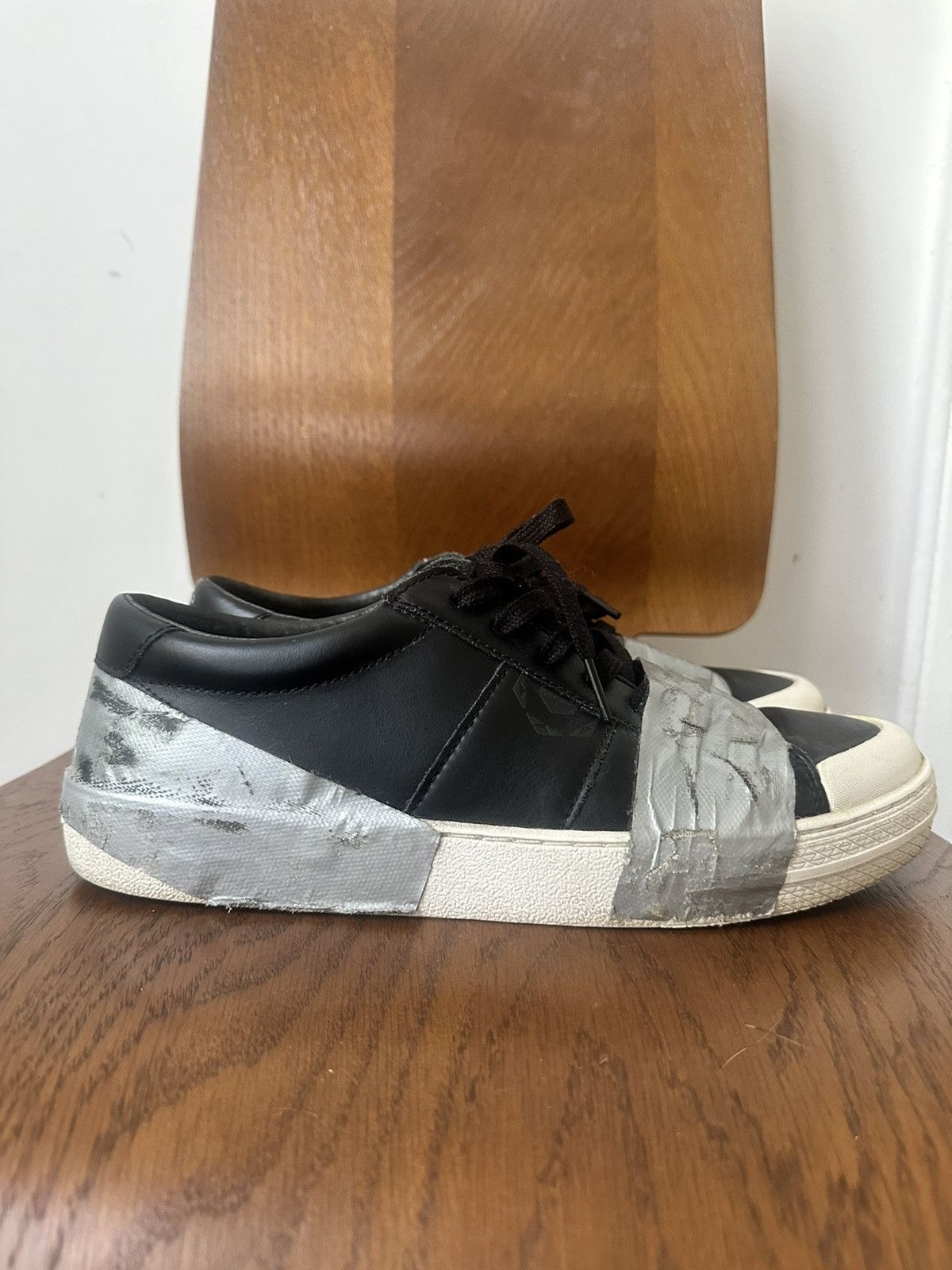 Japanese Brand SEND OFFERS‼️ Distressed Tape Sneaker Size US 9 / EU 42 - 1 Thumbnail