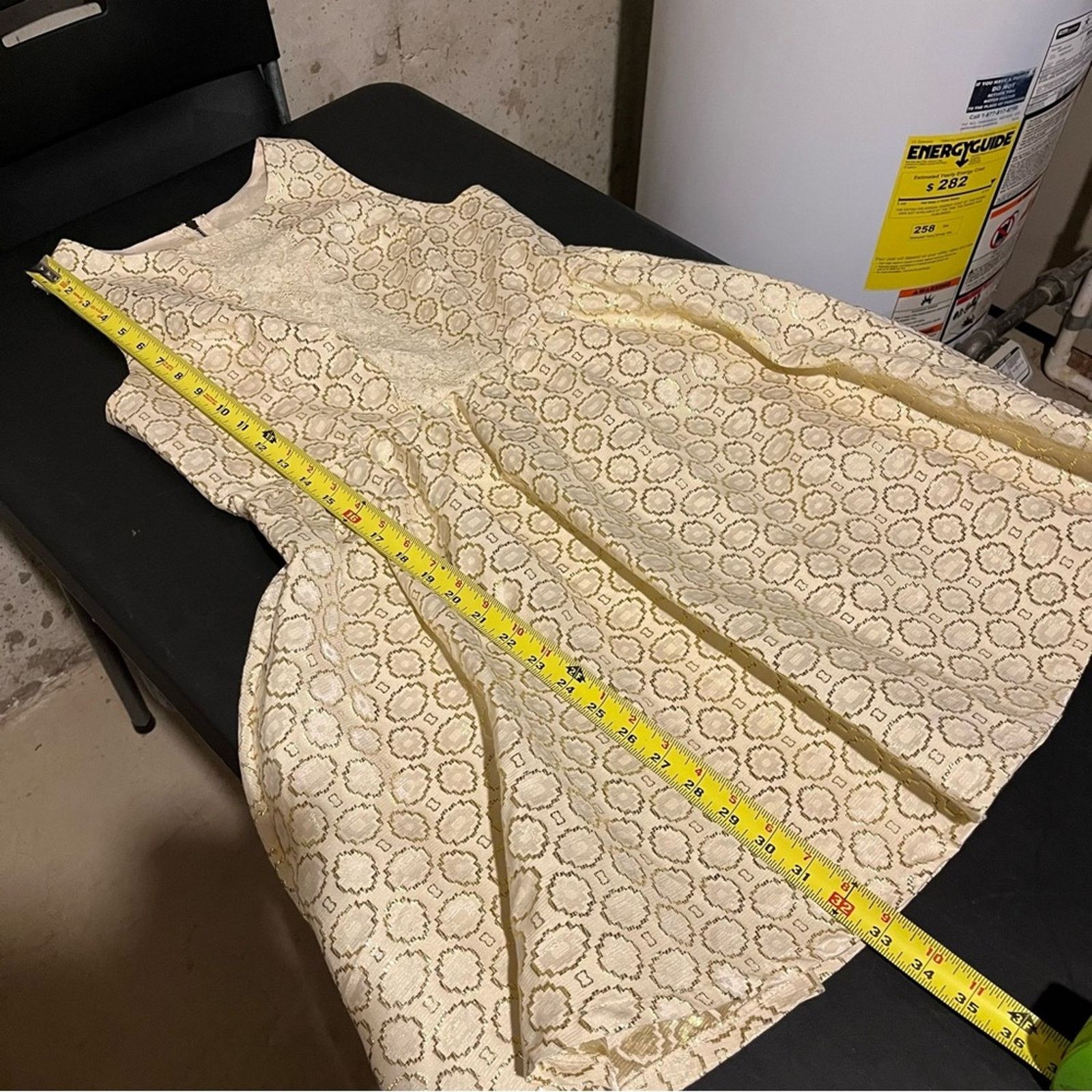 Other Xhilaration Brocade Fit & Flare Dress Metallic Floral sz M Size M / US 6-8 / IT 42-44 - 8 Thumbnail