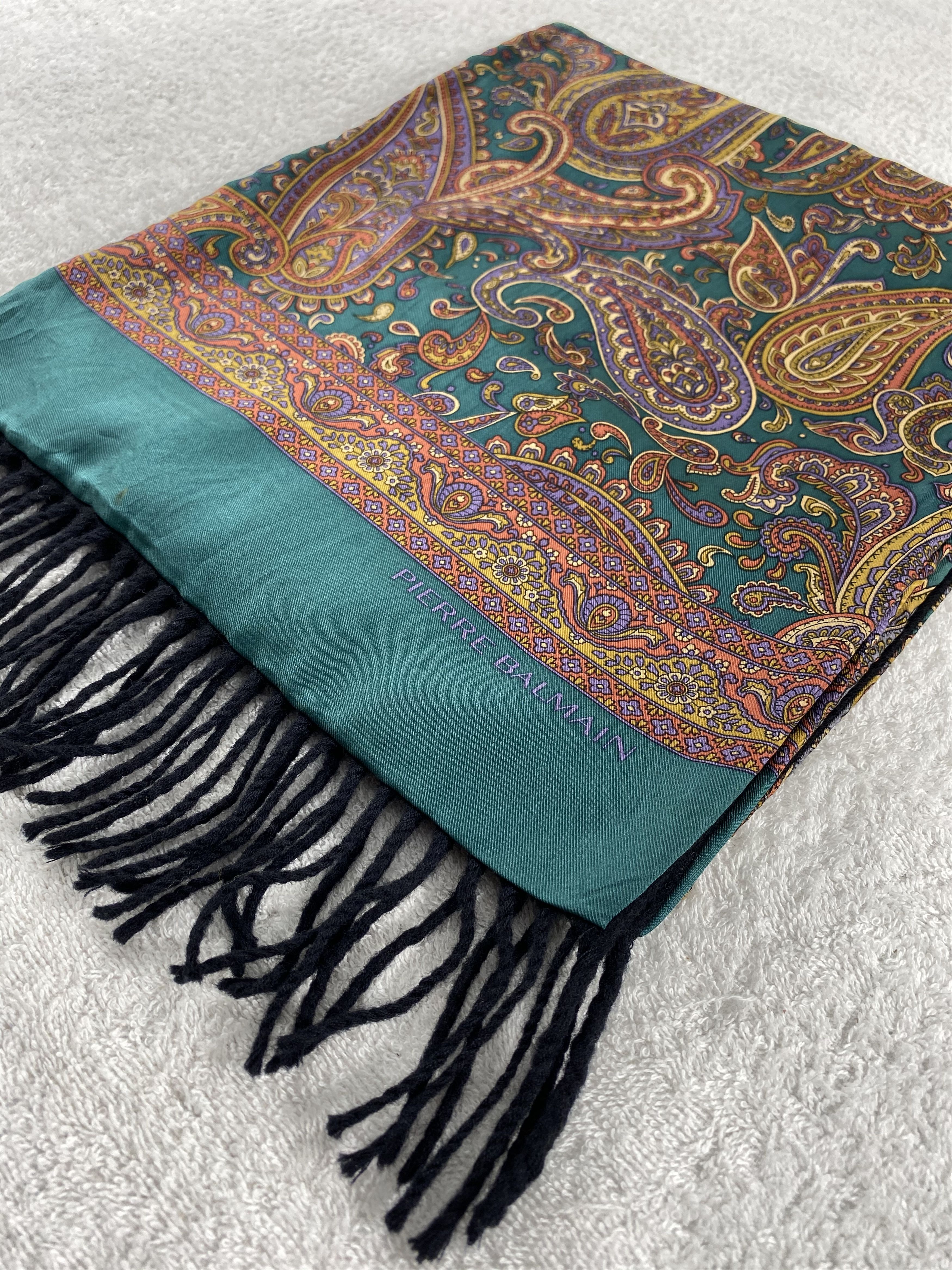 Vintage Pierre Balmain Scarf / Muffler / Neckwear - WW1792 Size ONE SIZE - 3 Thumbnail