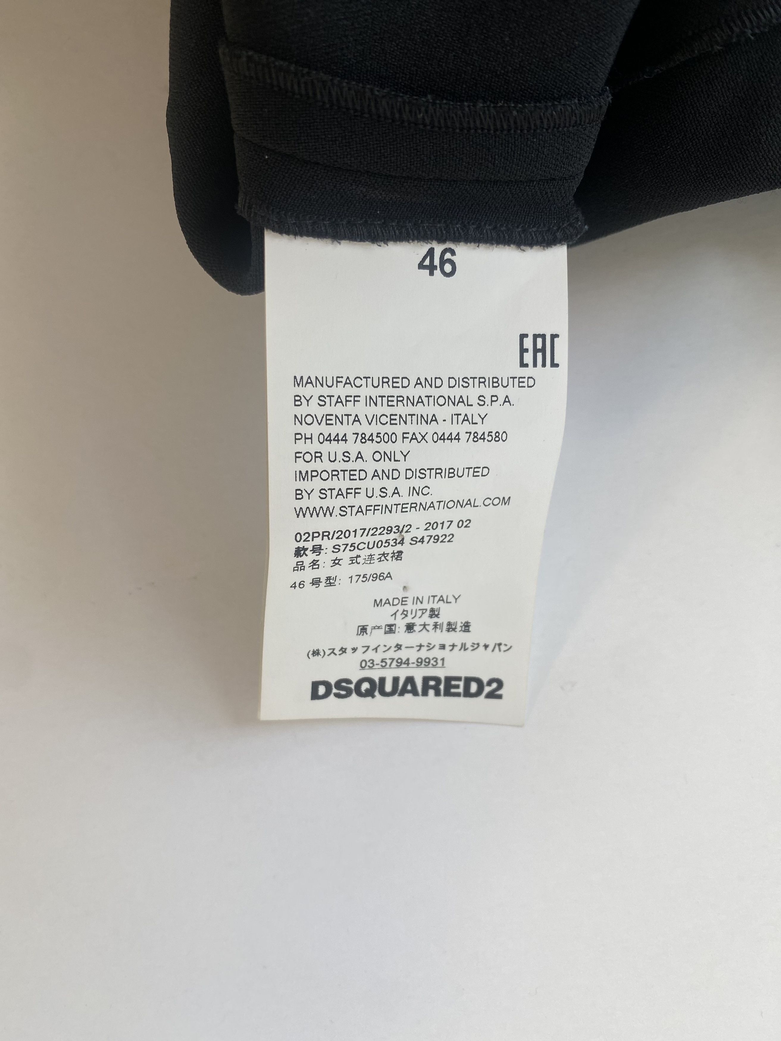 Dsquared2 Black Dress w Size L / US 10 / IT 46 - 5 Thumbnail