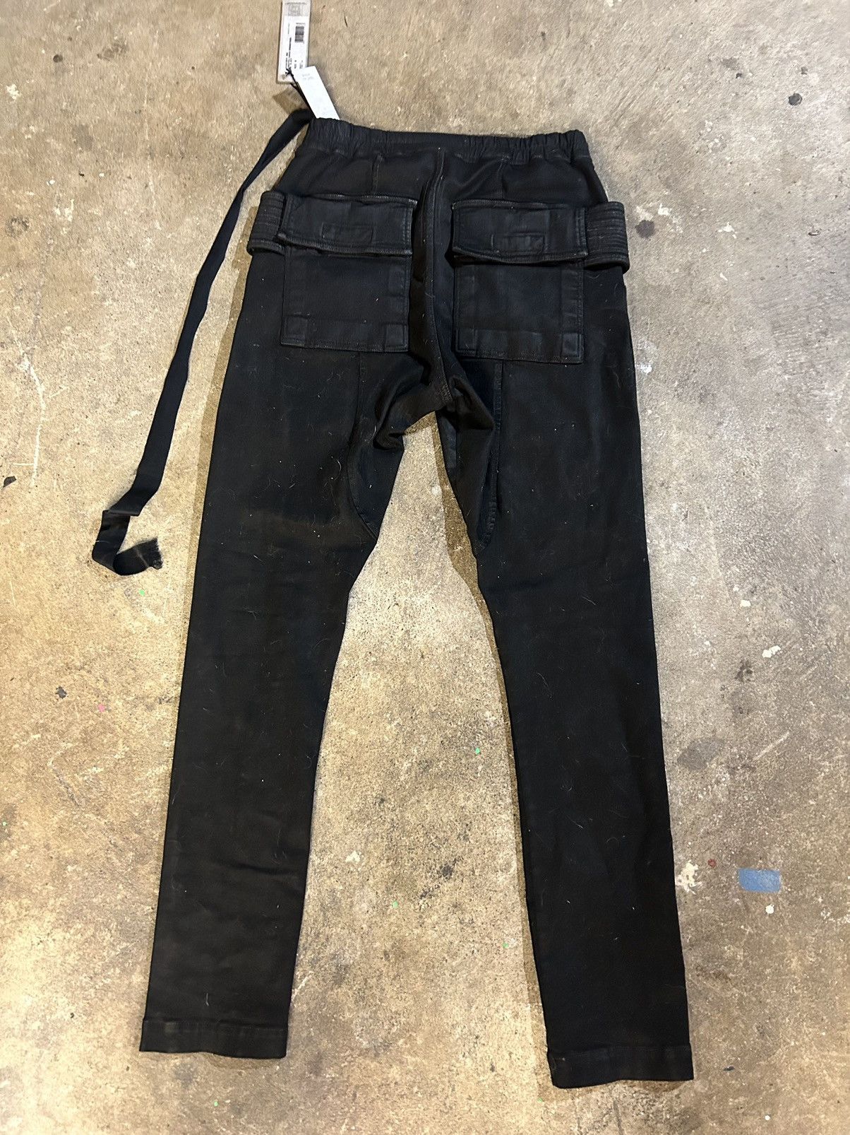 Rick Owens × Rick Owens Drkshdw Rick Owens SS 24’ Waxed Creatch Cargos Size US 33 - 3 Thumbnail