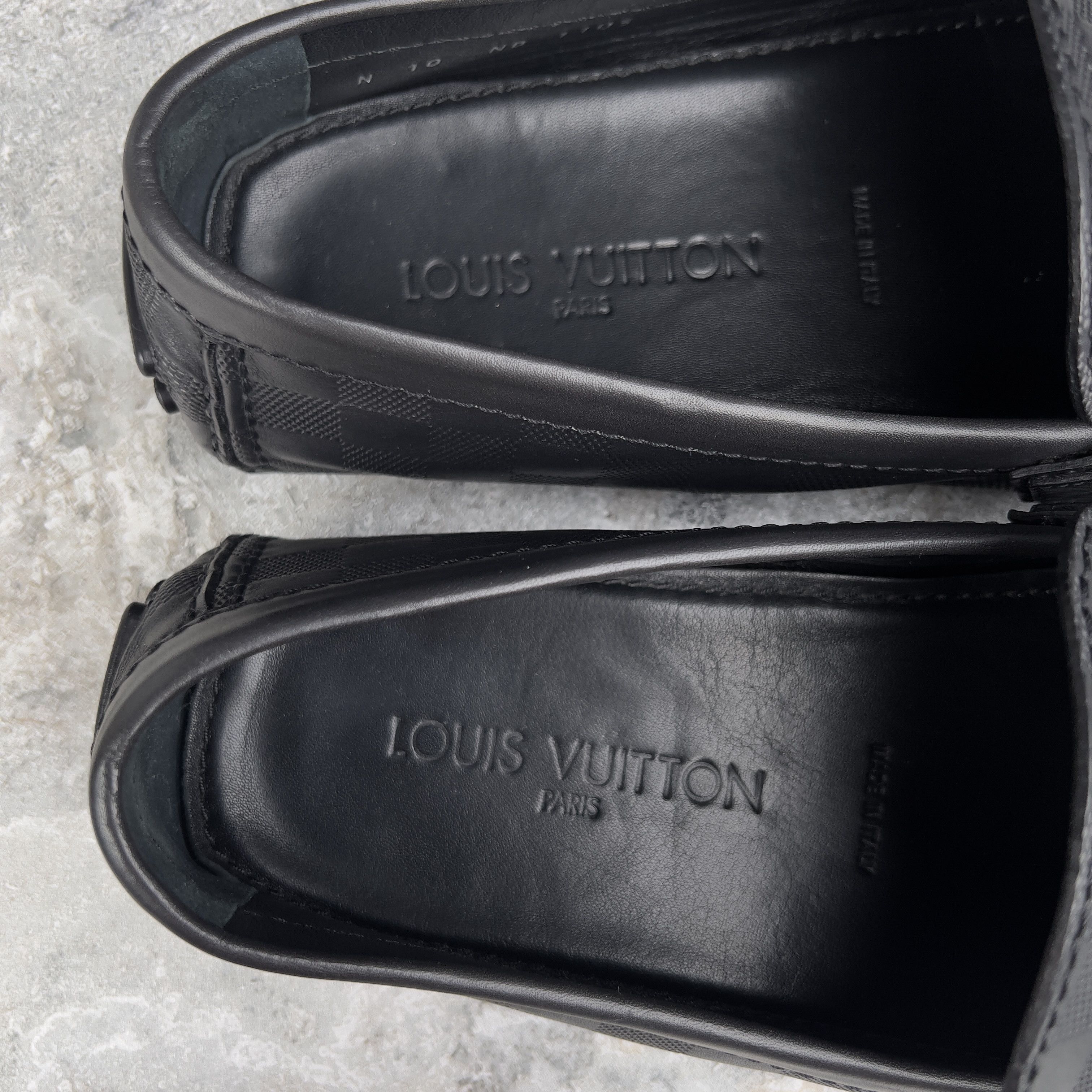 Louis Vuitton Hockenheim Damier Driving Moccasins Leather