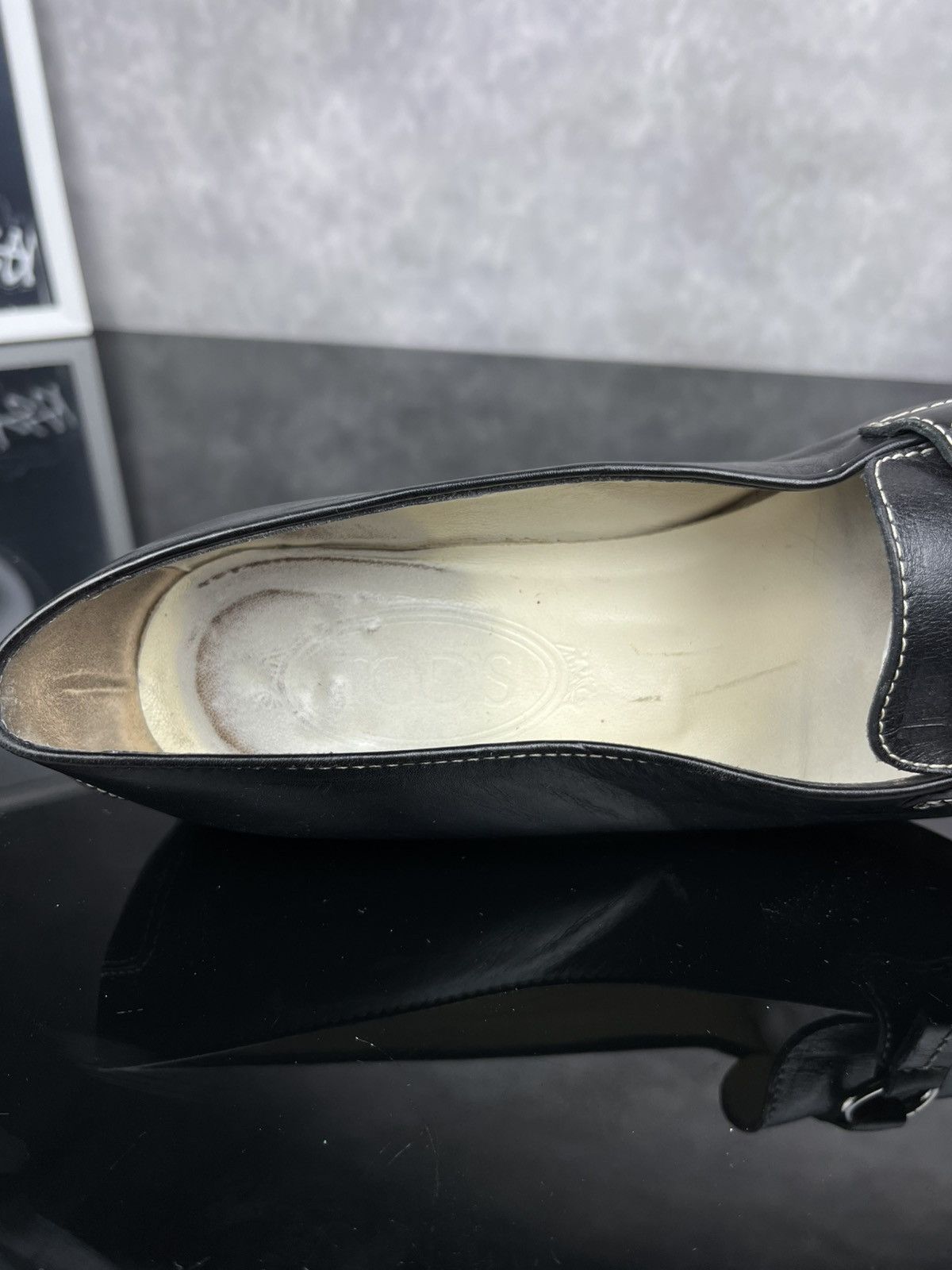 Tod's Tod’s Vintage Black Leather Heeled Sandals Elegant Size US 6 Size US 6.5 / IT 36.5 - 11 Thumbnail