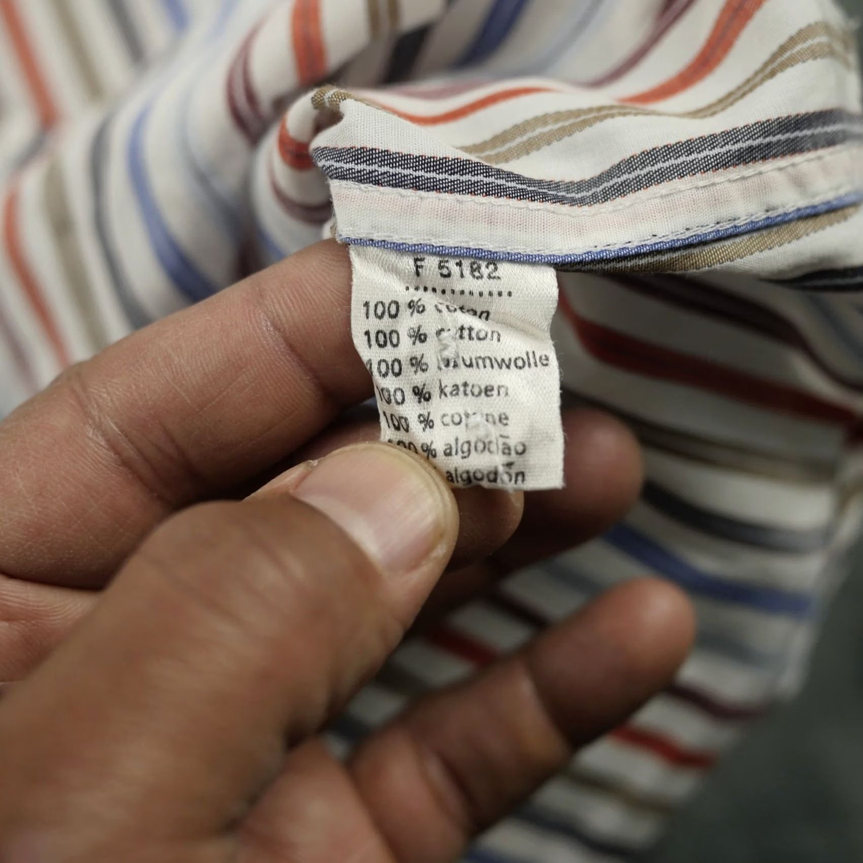 Lacoste Lacoste Shirt Mens XL Multicolor Striped Button Up Long Sleeve Cotton Size US XL / EU 56 / 4 - 6 Thumbnail