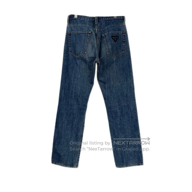 Prada Prada Blue washed triangle jeans Size US 30 / EU 46 - 2 Thumbnail