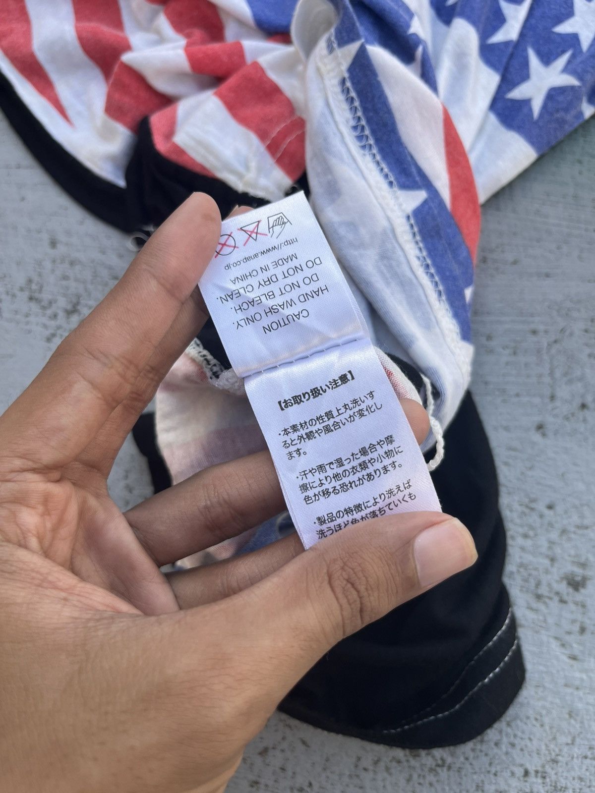 If Six Was Nine × Japanese Brand × Le Grande Bleu (L.G.B.) JAPANESE ANAP AMERICAN FLAG SLEEVES PUNK Y2K IFSIX Size US S / EU 44-46 / 1 - 4 Thumbnail