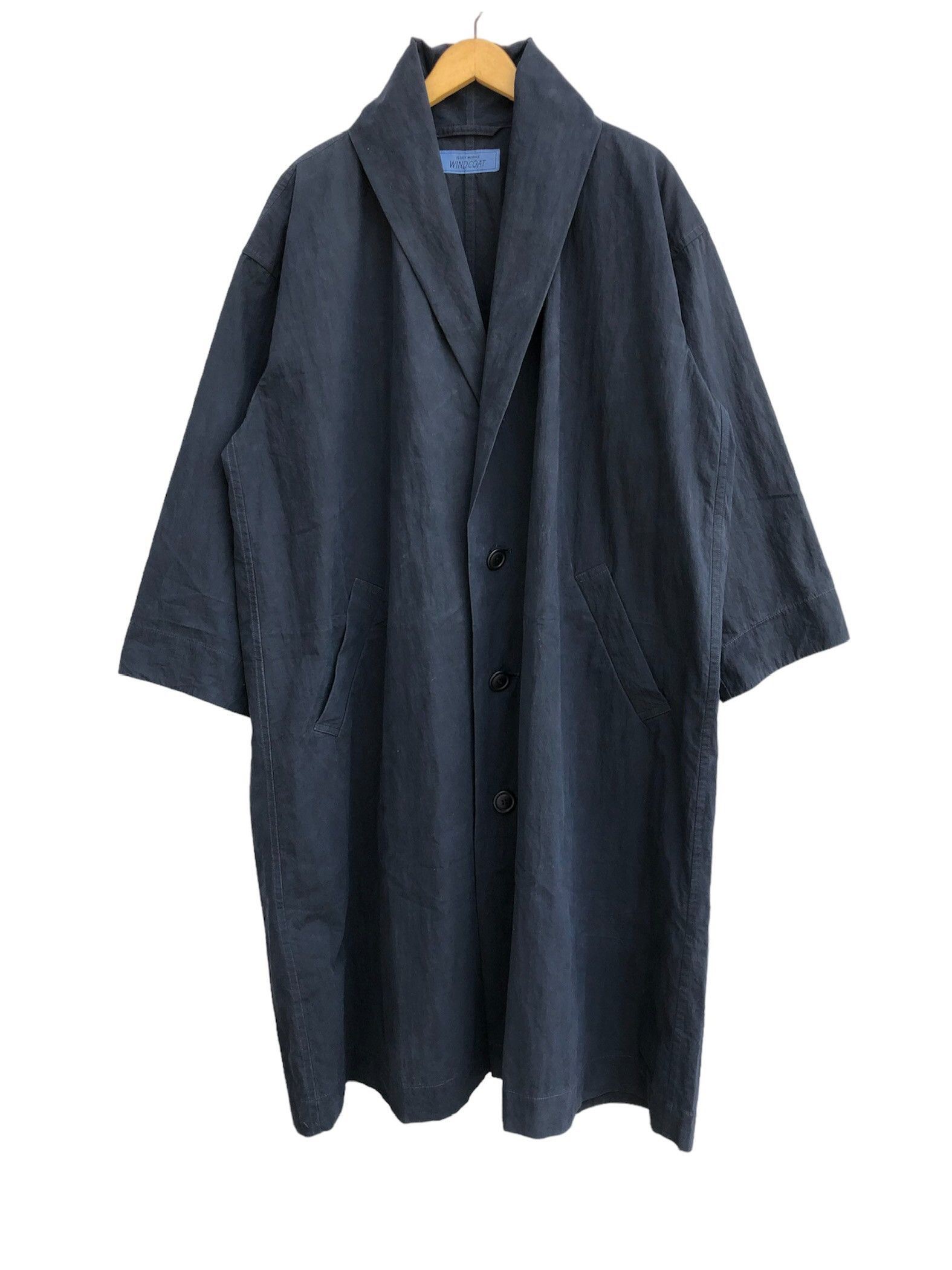 Issey Miyake 80s Issey Miyake Windcoat Shawl Collar Size US XL / EU 56 / 4 - 9 Thumbnail