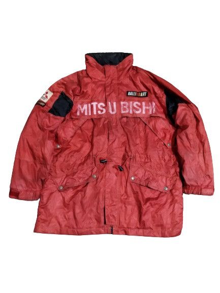 image of Racing x Vintage Mitsubishi Ralli Art Parka in Red, Men's (Size 2XL)