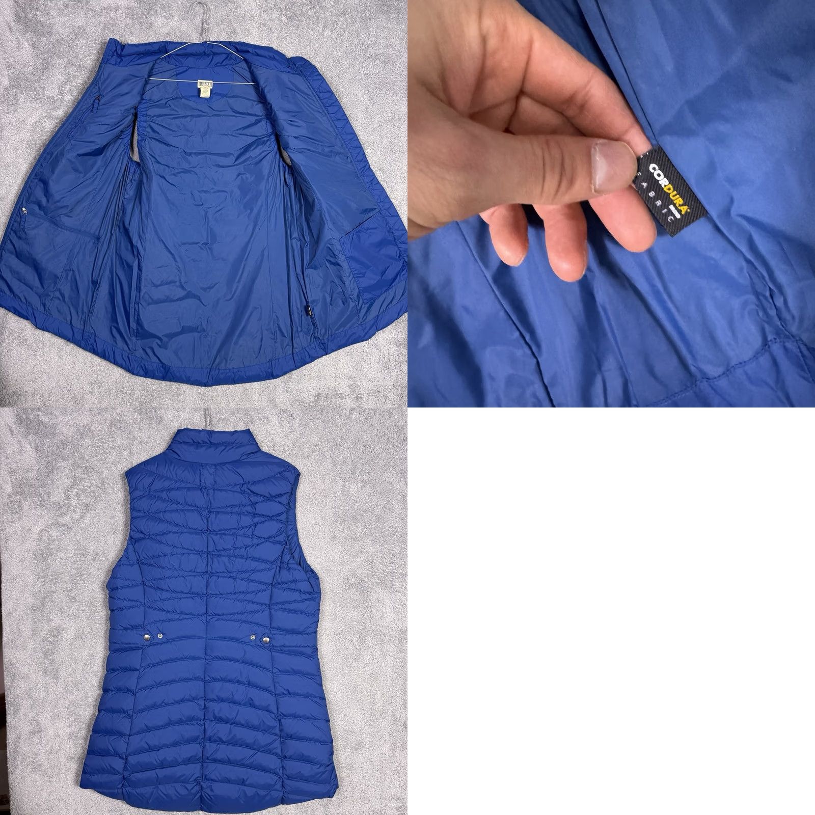 Duluth Trading Company Duluth Trading Vest Women L Down Quilted Puffer Long Cordura Fall Winter Blue Zip【】 Size L / US 10 / IT 46 - 8 Thumbnail