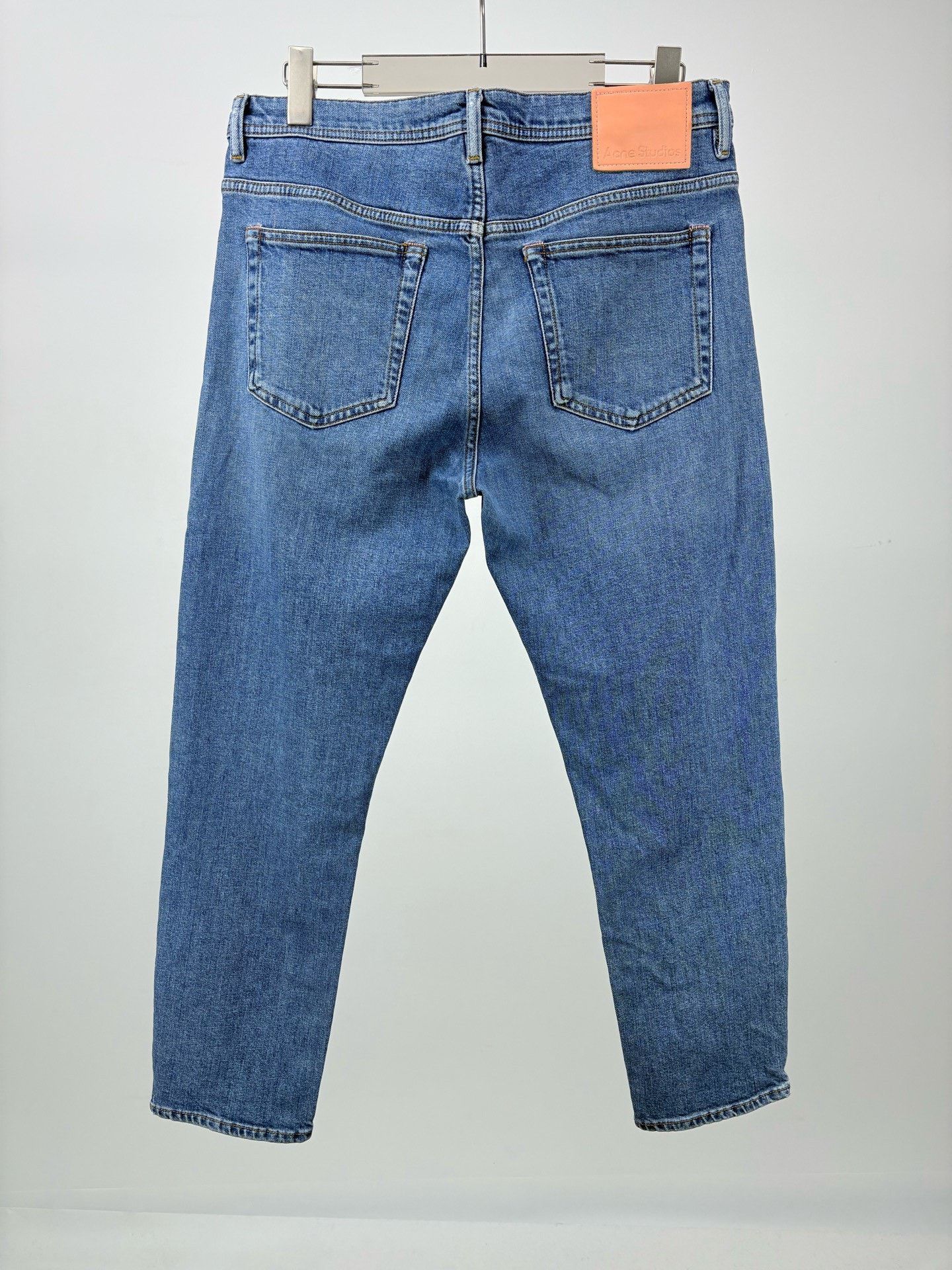 Acne Studios ACNE STUDIOS Back Leather Patch Jeans Size US 33 - 1 Thumbnail