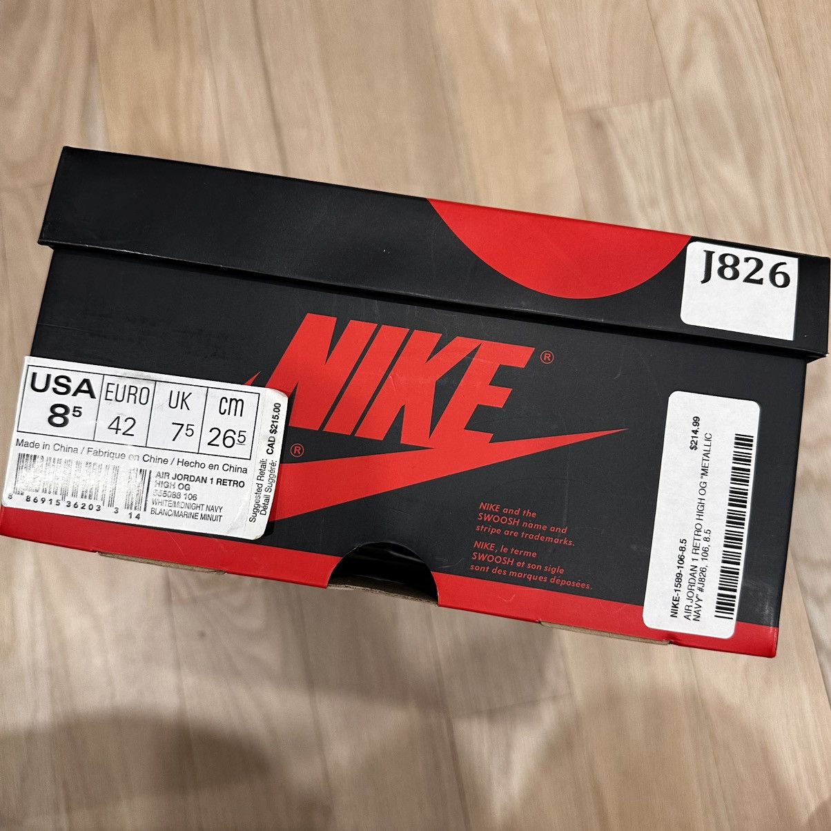 Jordan Brand Air Jordan 1 high midnight Size US 8.5 / EU 41-42 - 7 Thumbnail