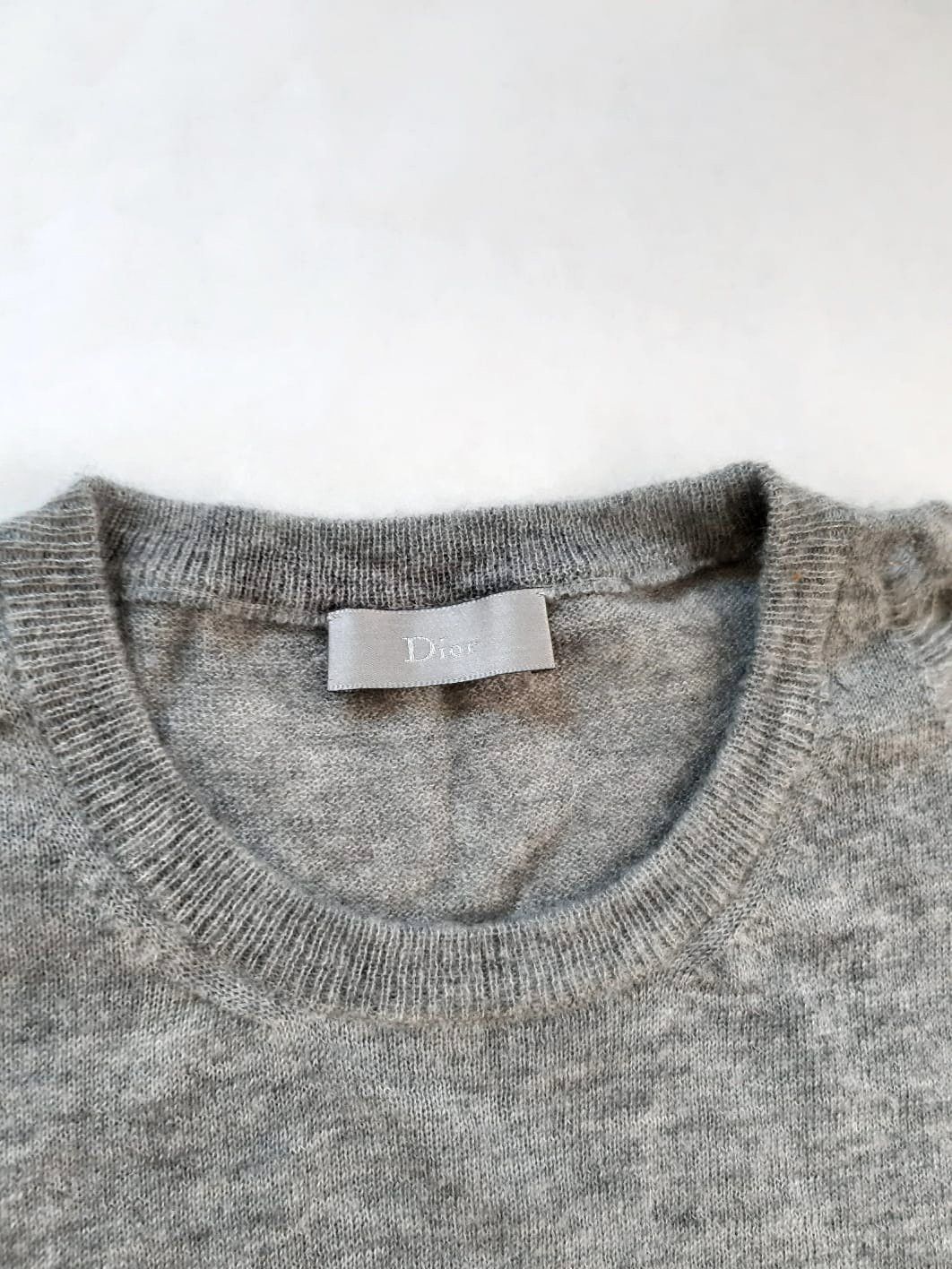 Dior × Hedi Slimane Dior Homme 100% Cashmere Grunge Knit Vest SS 2006 Runway Size US S / EU 44-46 / 1 - 5 Thumbnail