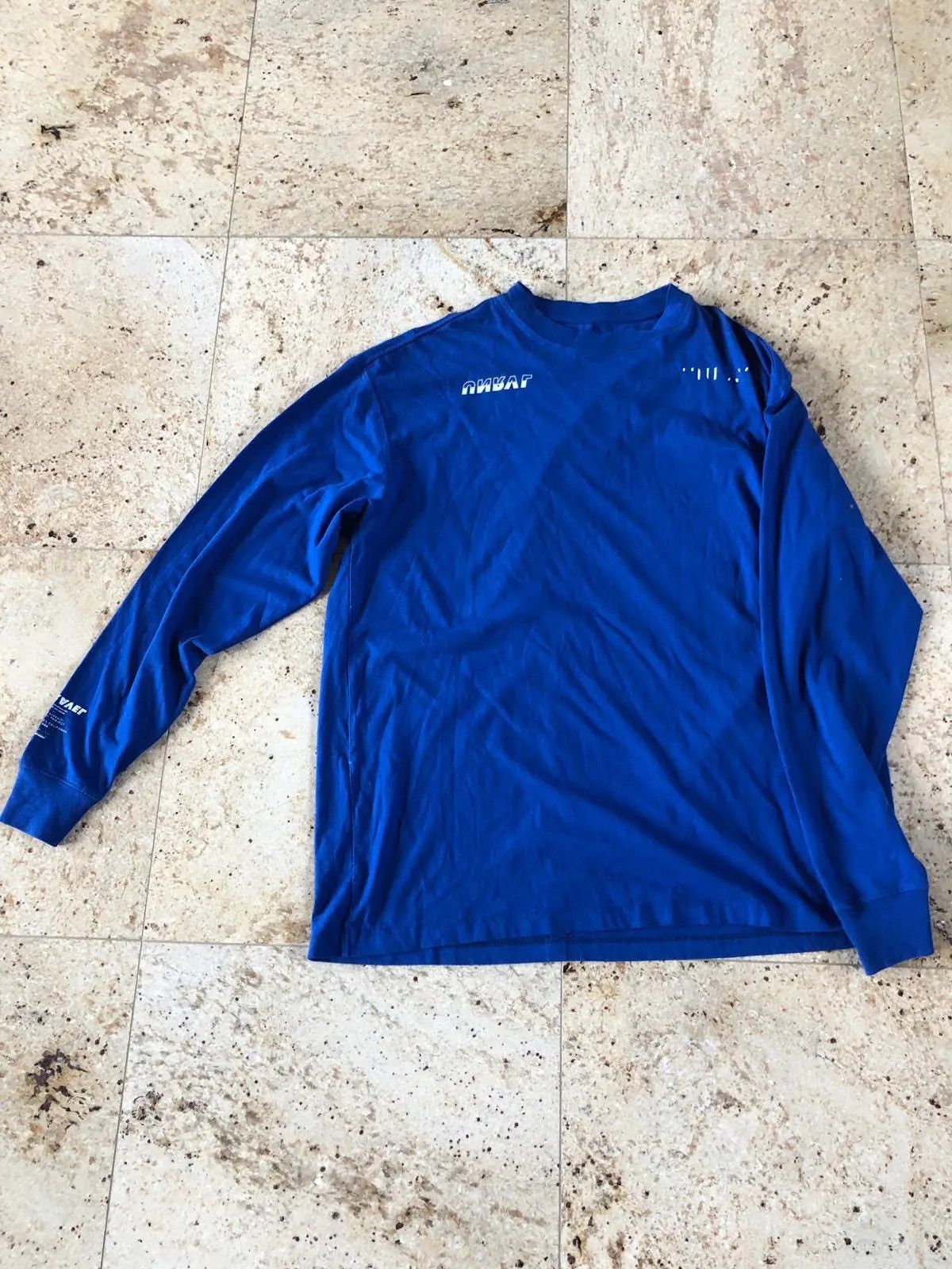 Ben Taverniti Unravel Project LS Blue Tee Size US S / EU 44-46 / 1 - 1 Thumbnail