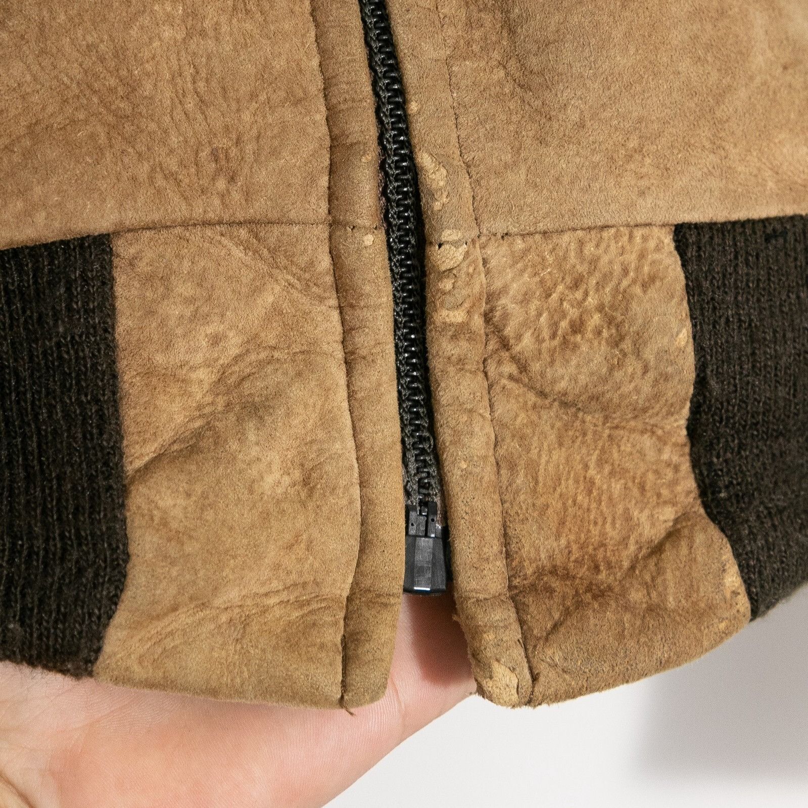 Cooper × Vintage Vintage Cooper Sheraling Zip Up Bomber Jacket Mens 42 Suede Size US M / EU 48-50 / 2 - 8 Thumbnail