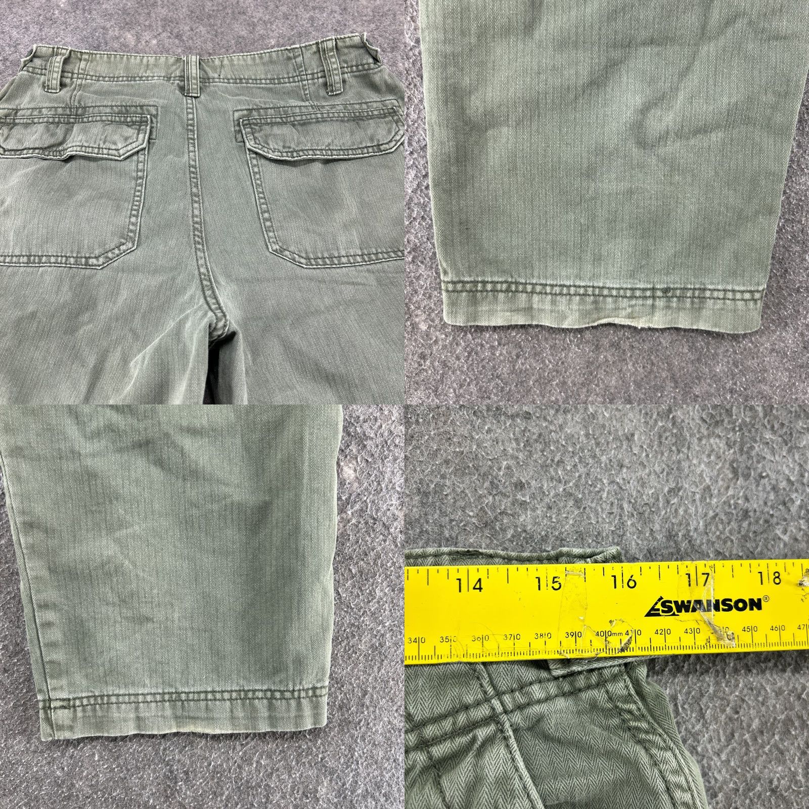 Vintage 5.11 Tactical Mens Cargo Pants 32x29 Green Utility Pockets Straight Leg Cotton Baggy Size US 32 / EU 48 - 8 Thumbnail