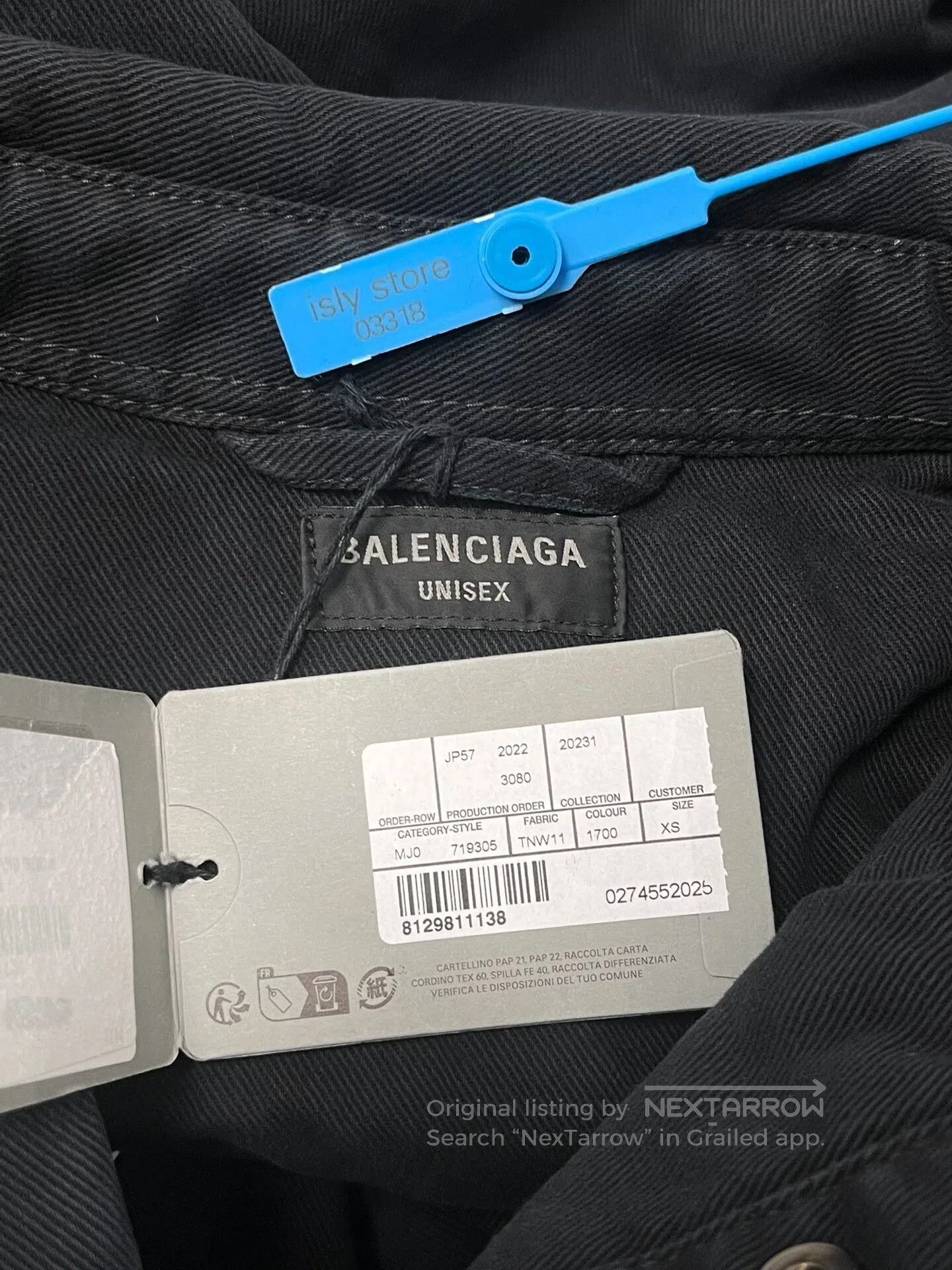 Balenciaga black casual long sleeve shirt unisex. Size US XS / EU 42 / 0 - 4 Thumbnail