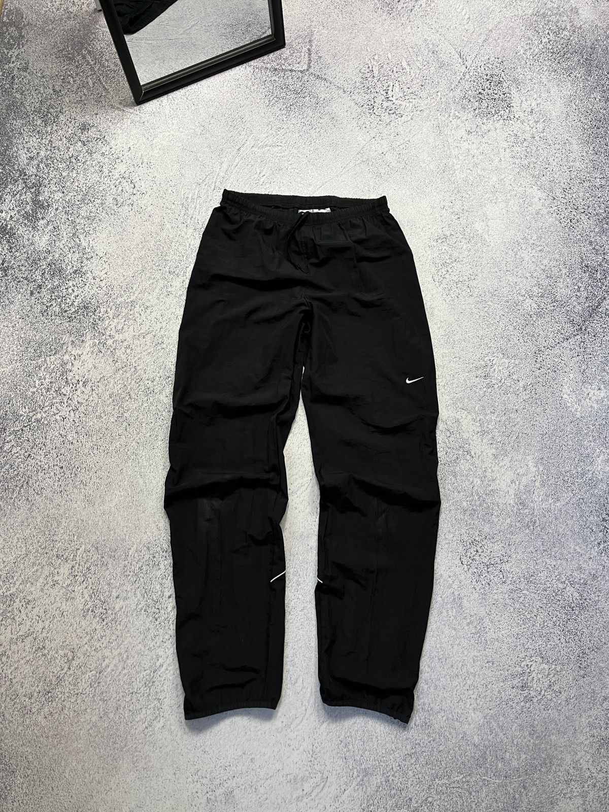 Nike × Vintage Vintage Nike Nylon Drill Track Pants Rare Size US 32 / EU 48 - 1 Thumbnail