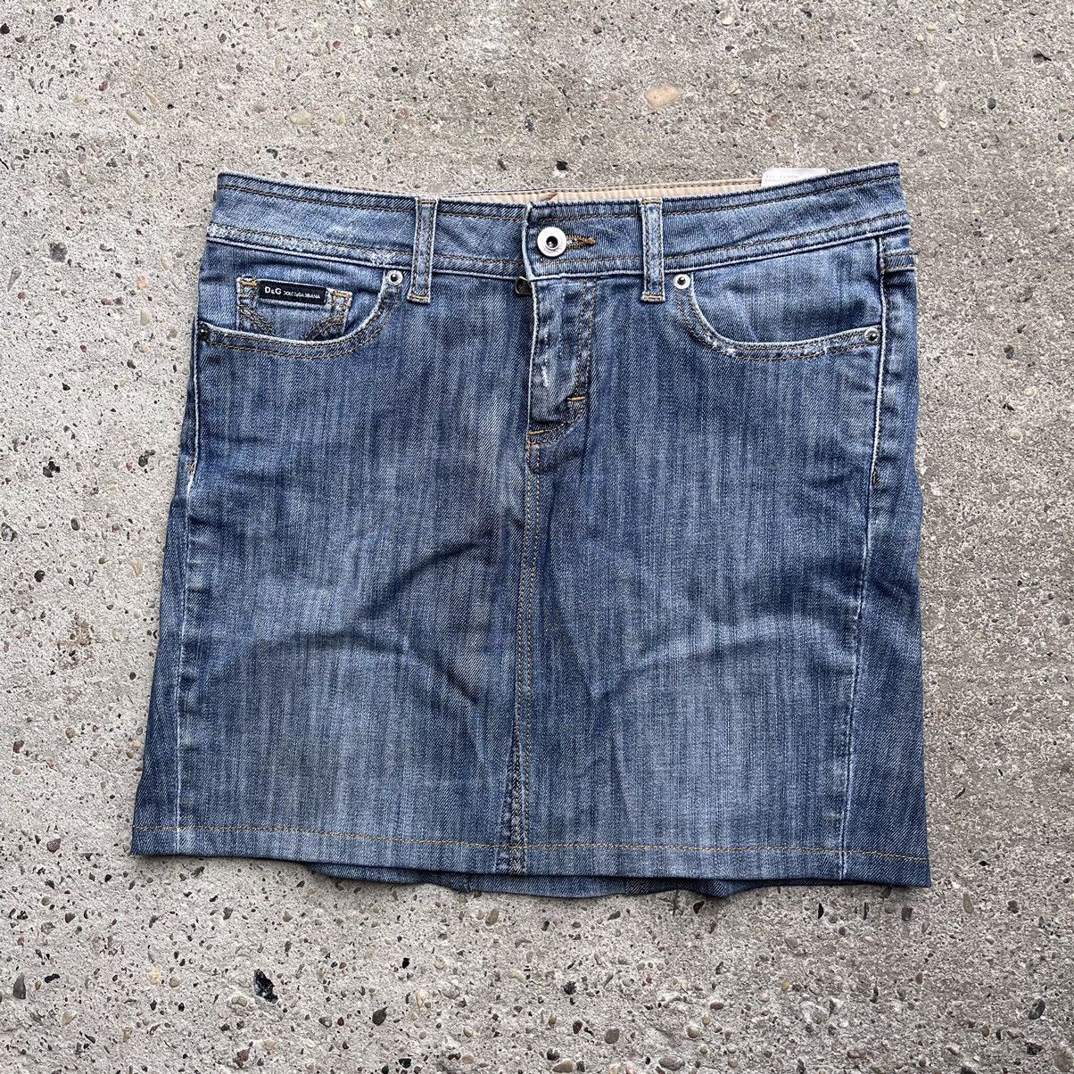 Dolce & Gabbana Dolce Gabbana Jeans Mini Skirt Size 26 Size 25" / US 0 / IT 36 - 2 Thumbnail
