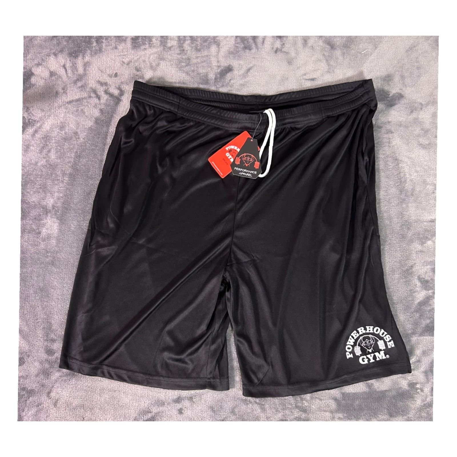 Vintage Y2K Powerhouse Gym Men's Performance Training Shorts XL Black Athletic NWT Size US 36 / EU 52 - 2 Thumbnail